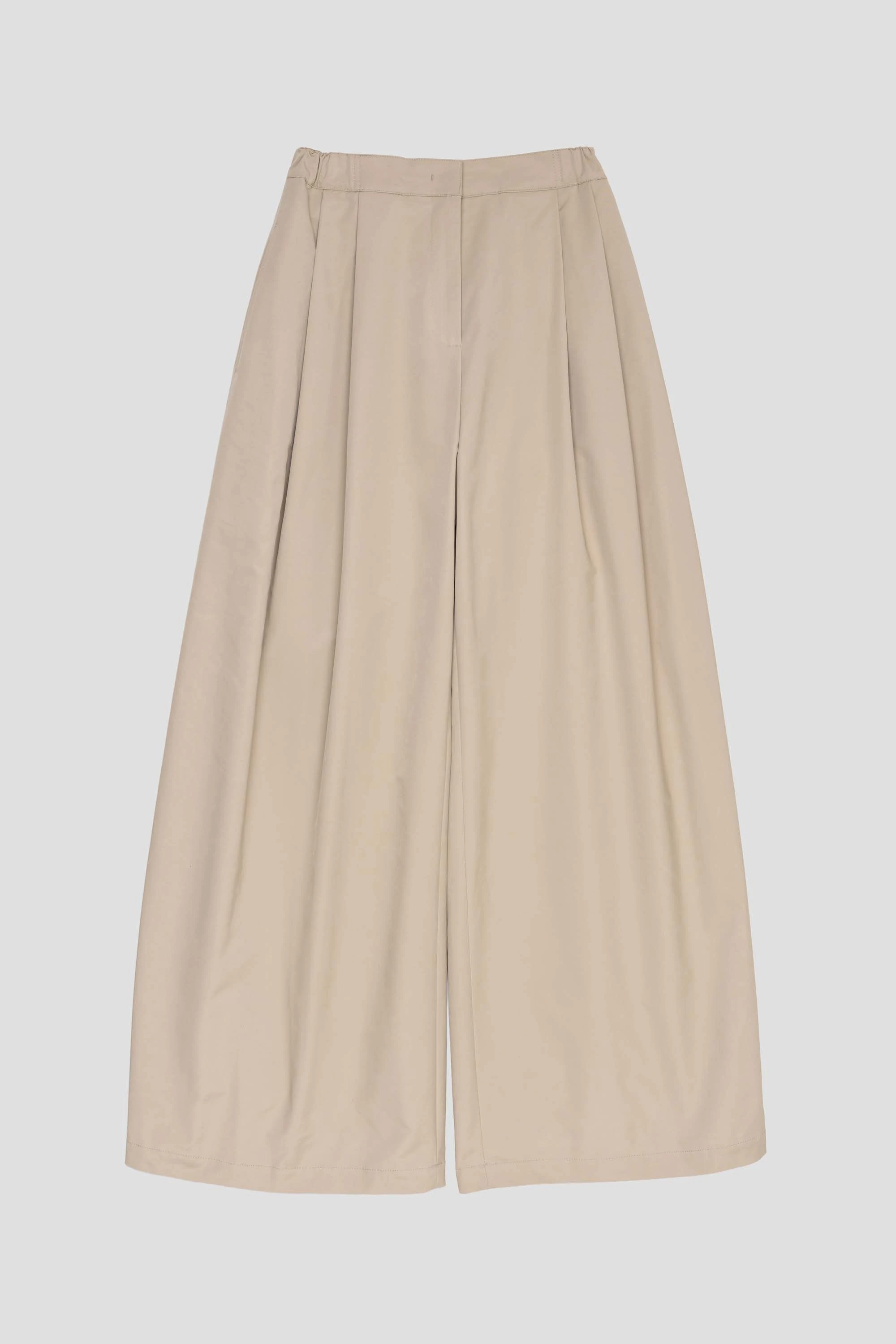 Two Tuck Balloon Pants Beige
