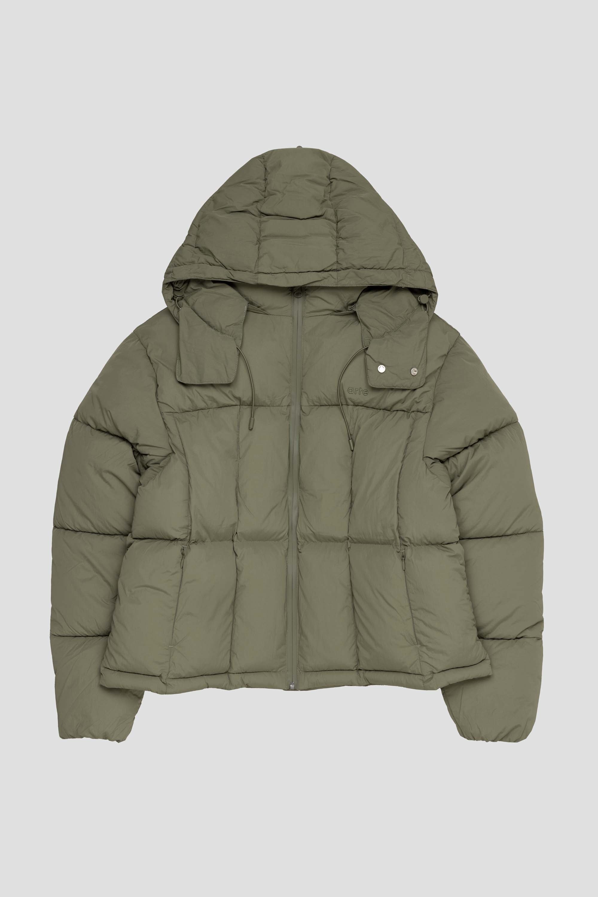 Special Cuts Puffer Jacket Green