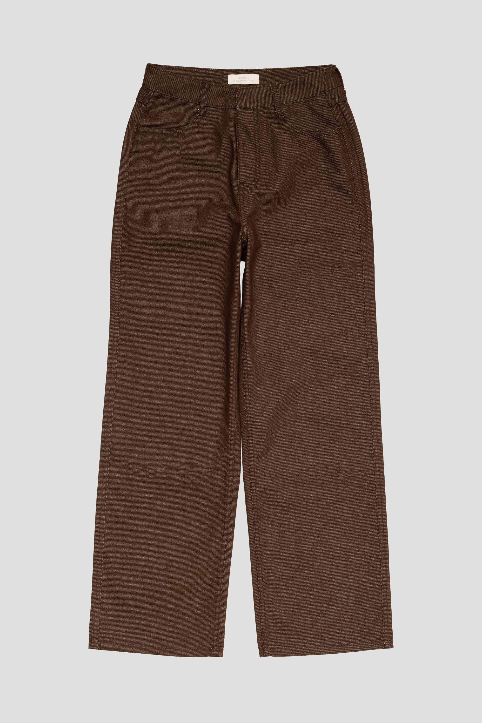 Color Indigo Denim Brown