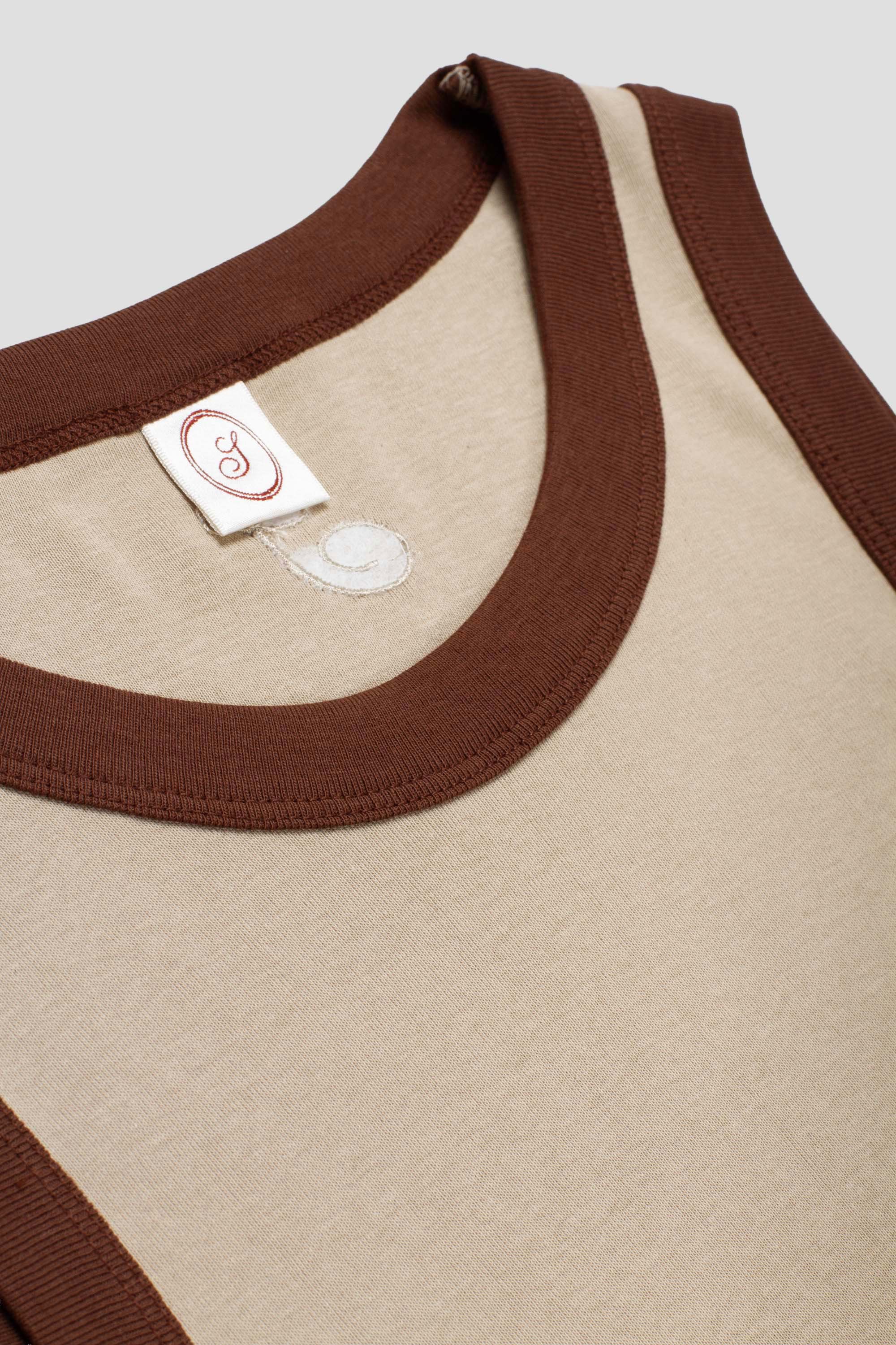 June Tanktop Taupe/Brown