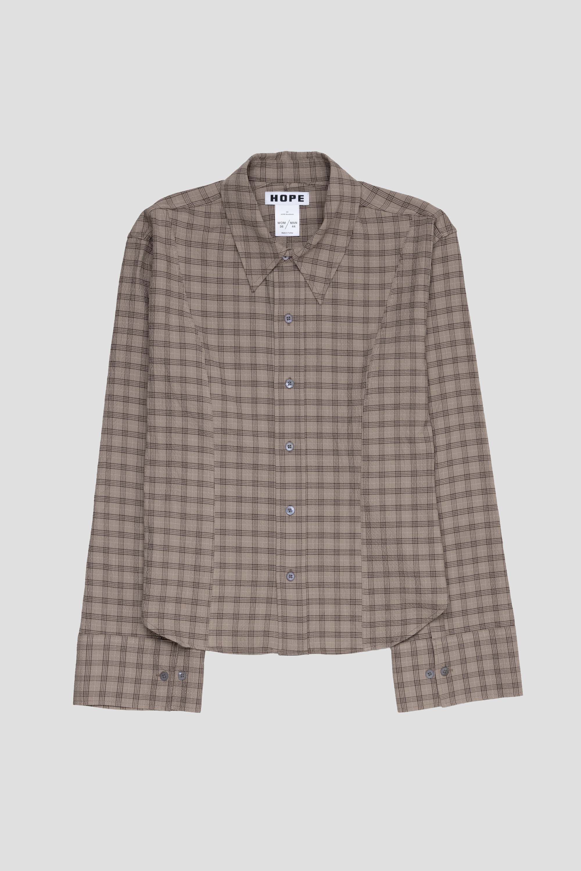 Shape Shirt Beige Check