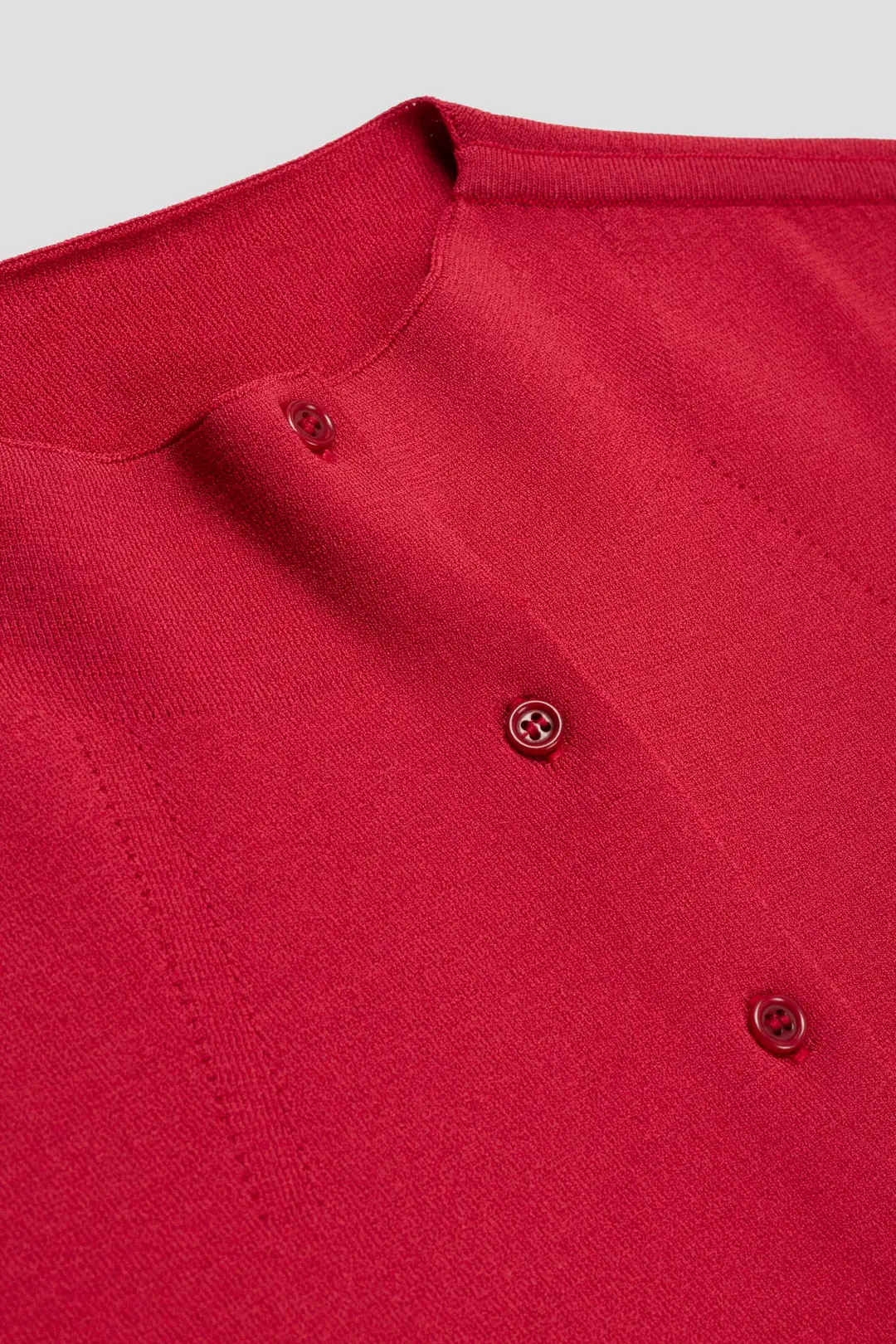 トップス WHOLEGARMENT CAP SLEEVE CARDIGAN AmomentoWholegarment Cap Sleeve Cardigan Red