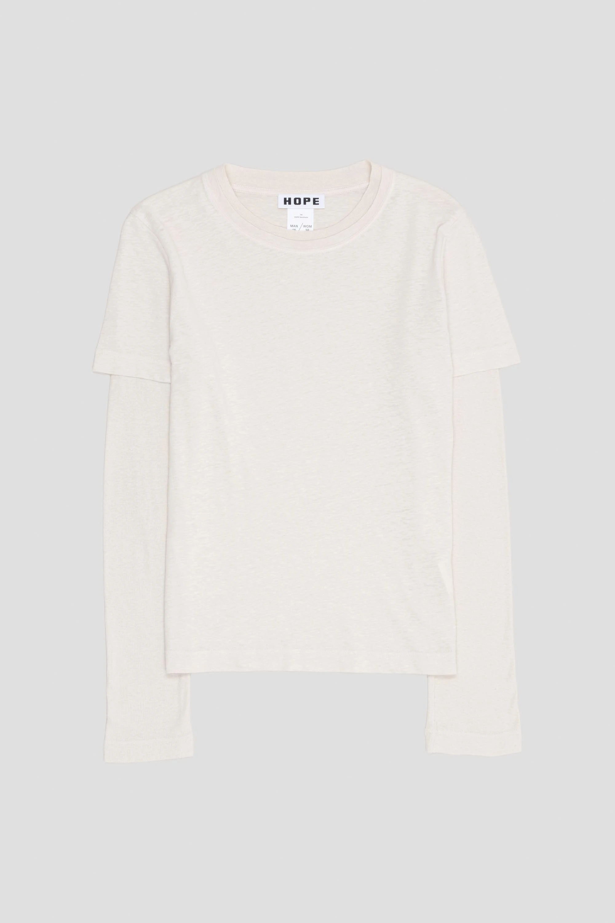 Peel Longsleeve Ecru Hemp Rib