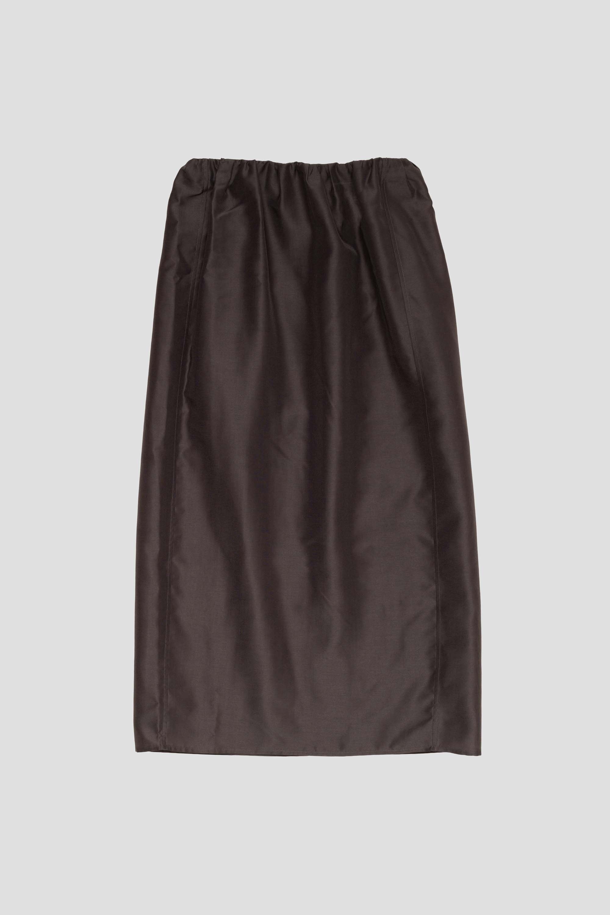 Organza Layered Skirt Charcoal