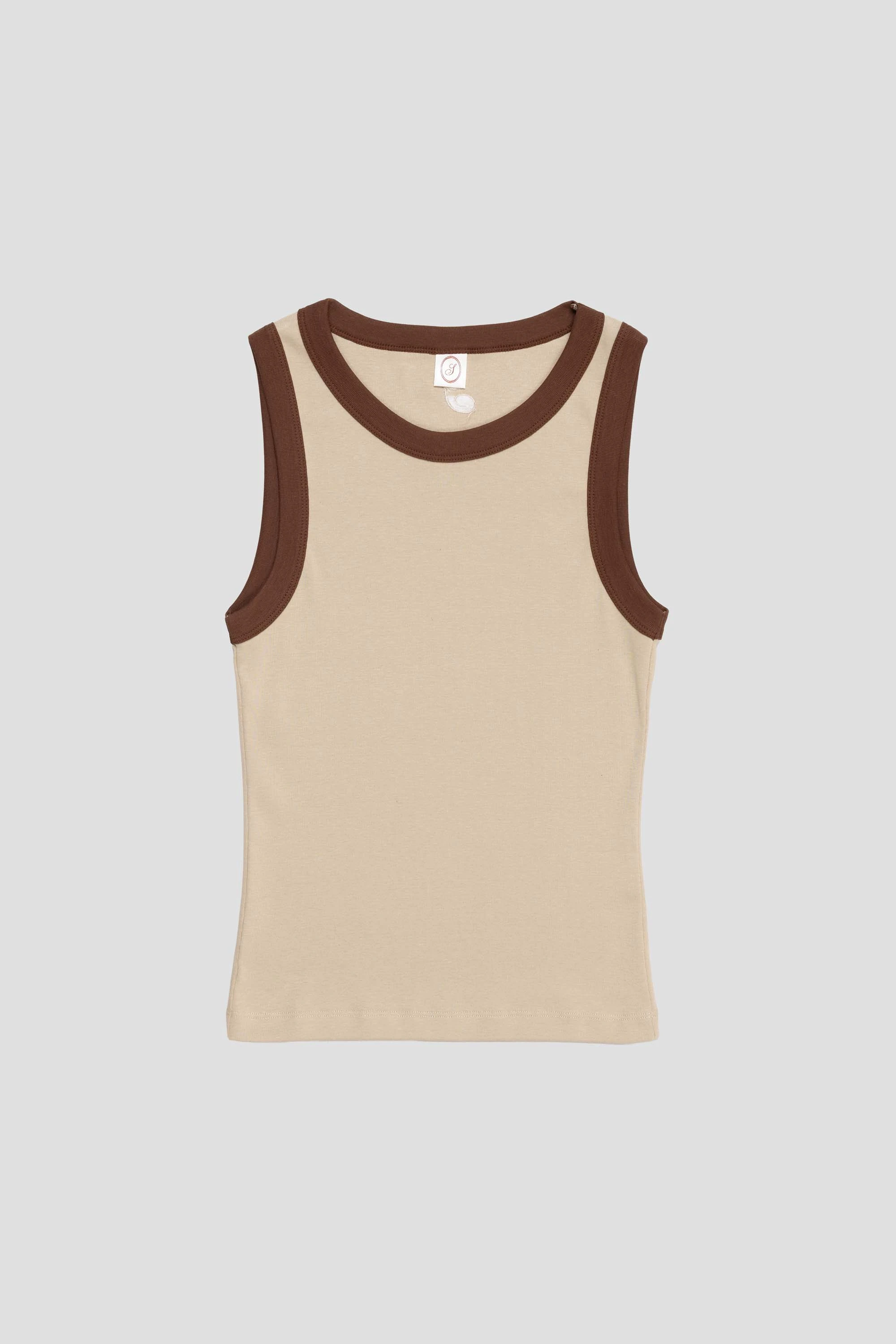 June Tanktop Taupe/Brown