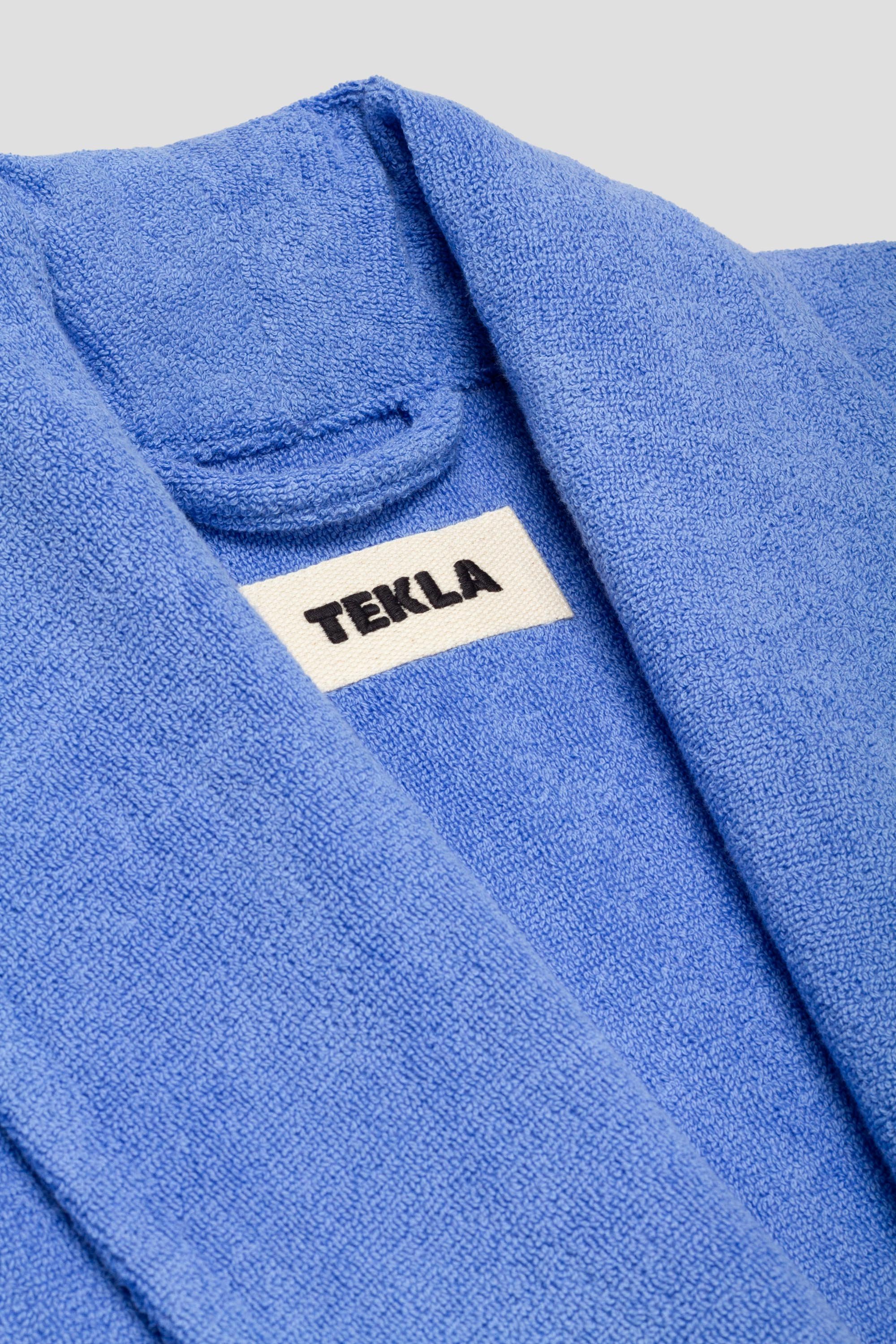 Classic Bathrobe Clear Blue