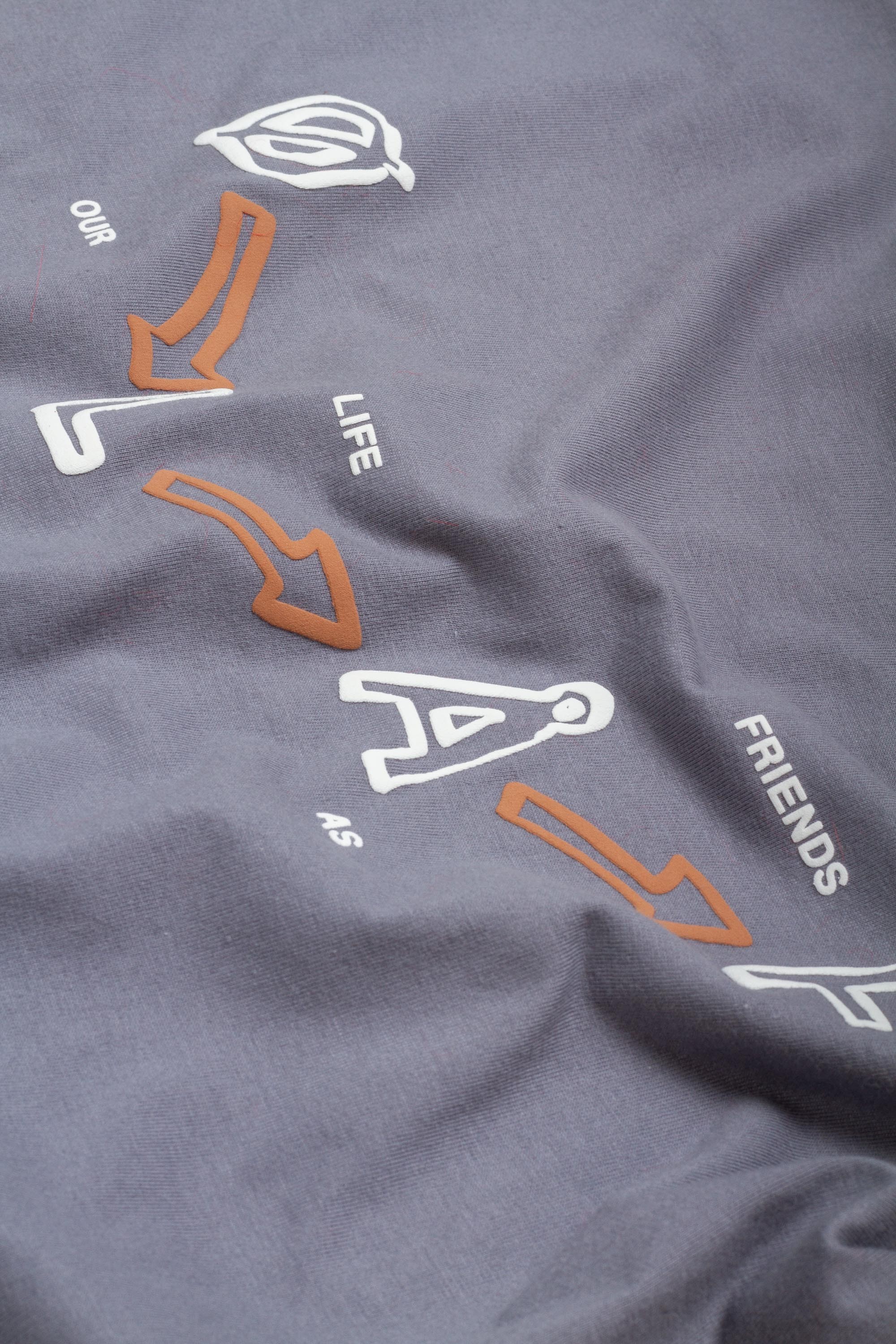 Arrows Tee Dusty Blue