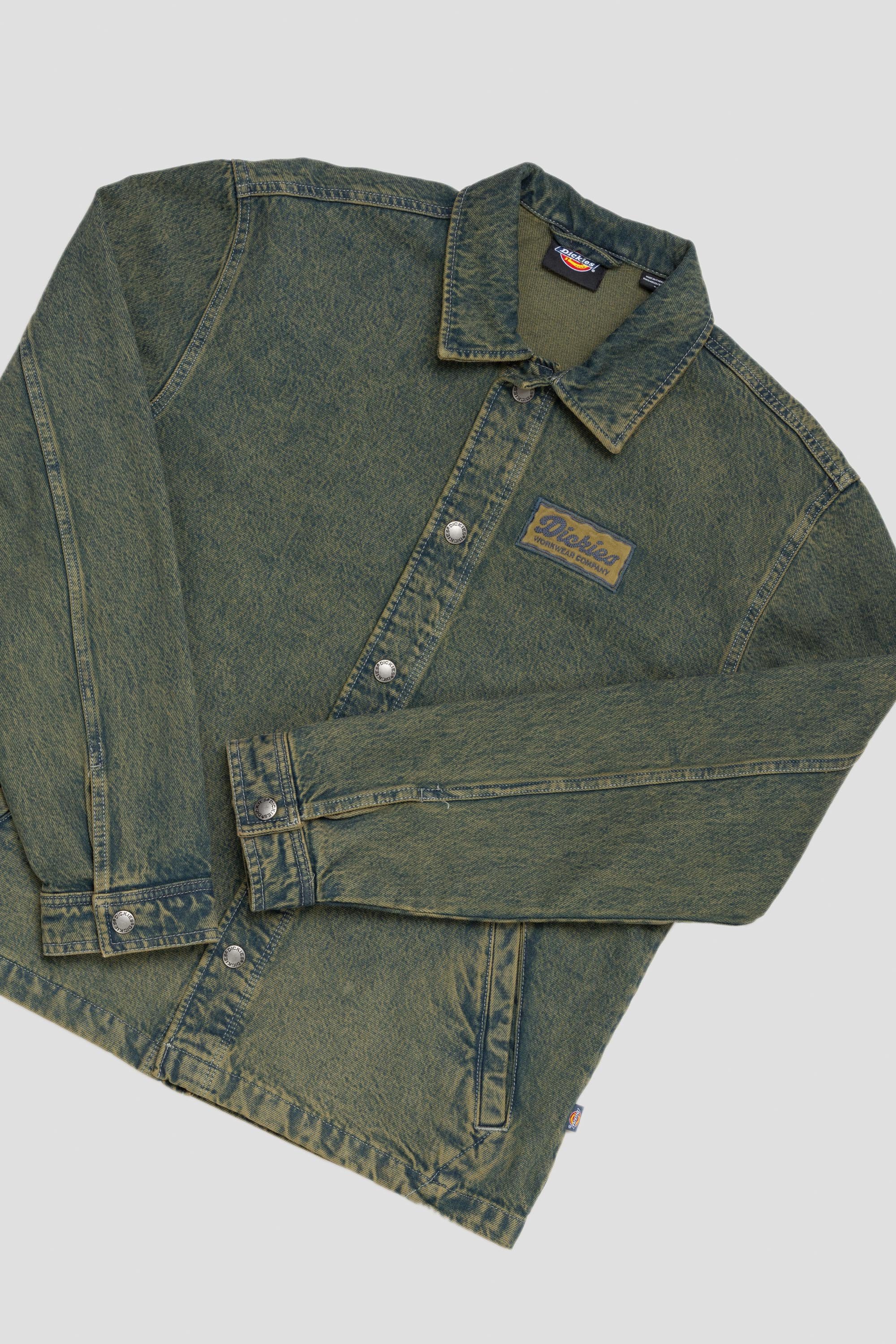 Lewistown Denim Jacket Green Tone Fade