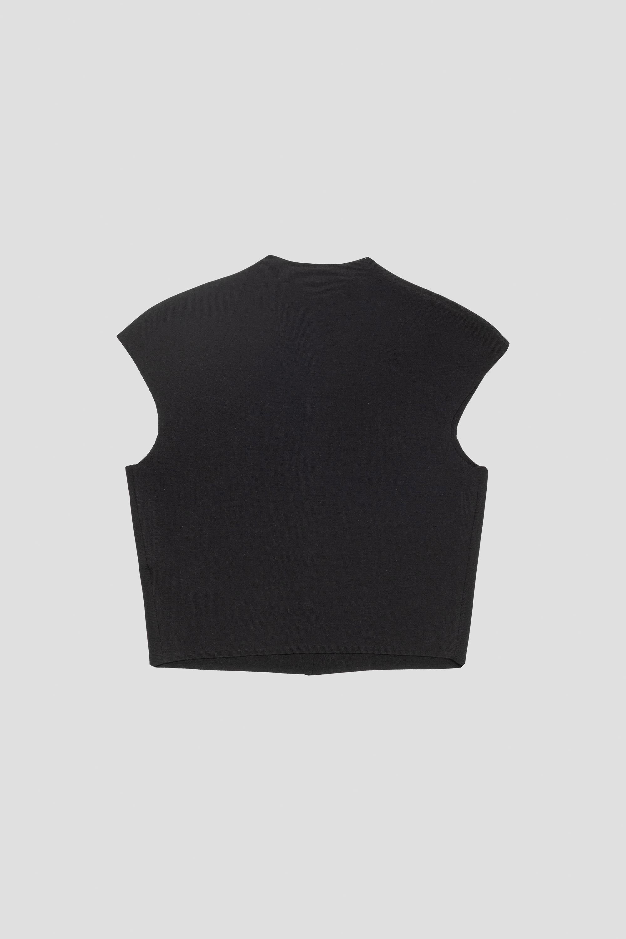 Wholegarment Cap Sleeve Cardigan Black
