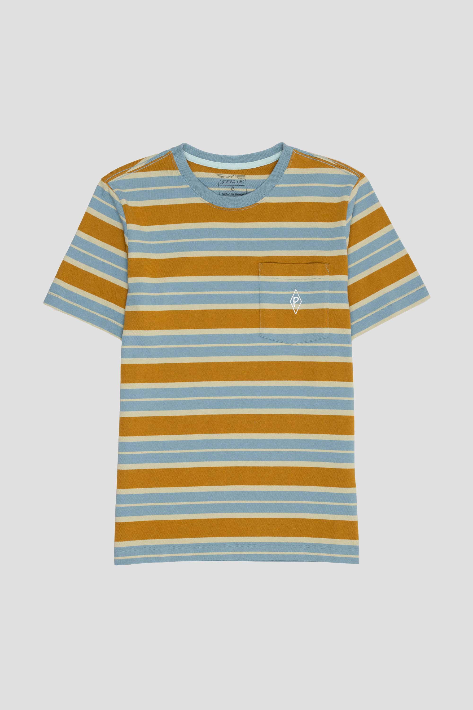 MW Water People Mark Pocket Tee Big Wall/Blue Sage