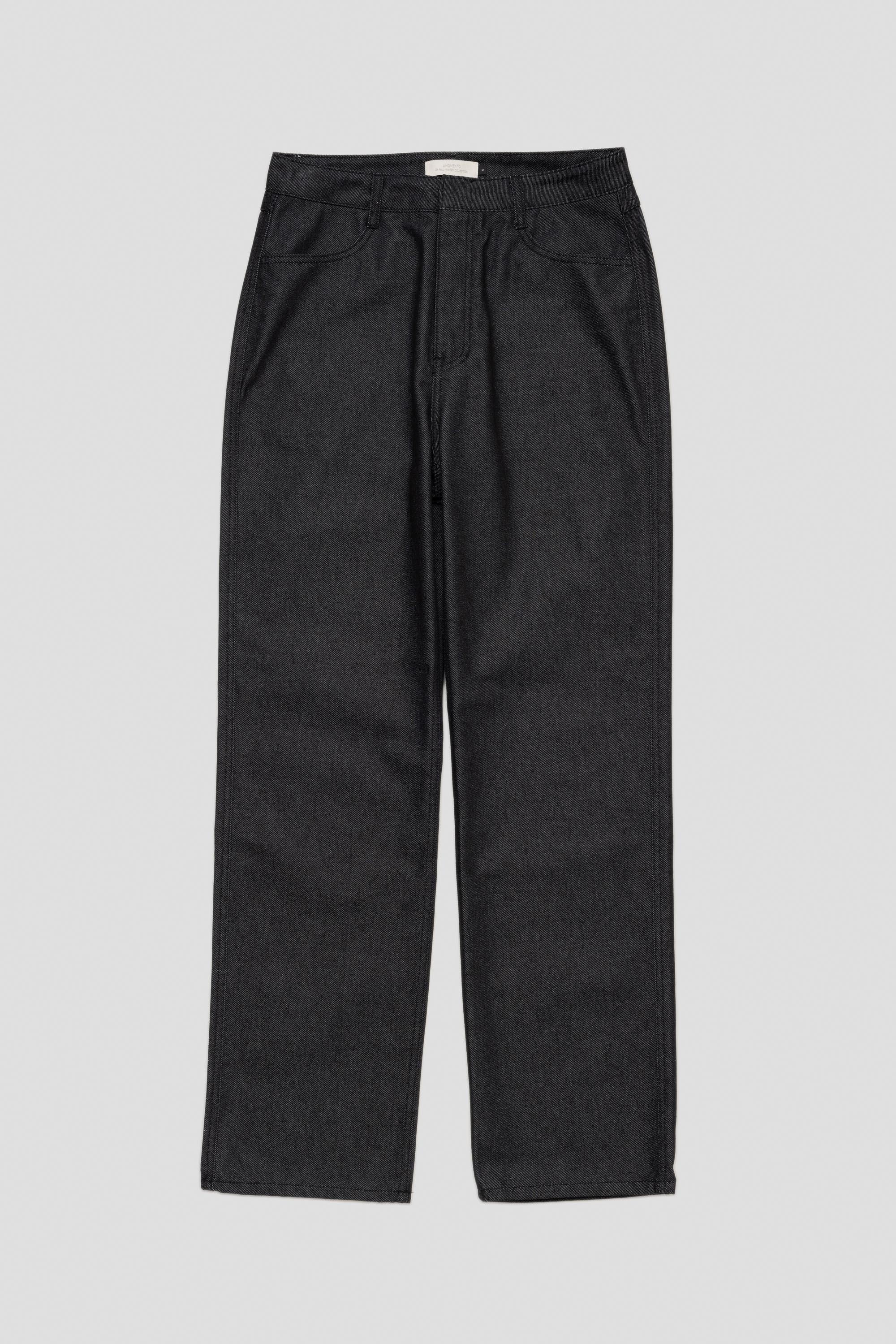 ◎AMOMENTO◎ COLORED STRAIGHT FIT DENIMBLACK AM24FWW01DNBLAC Mens Colored Straight Fit Denim Black | Shelter