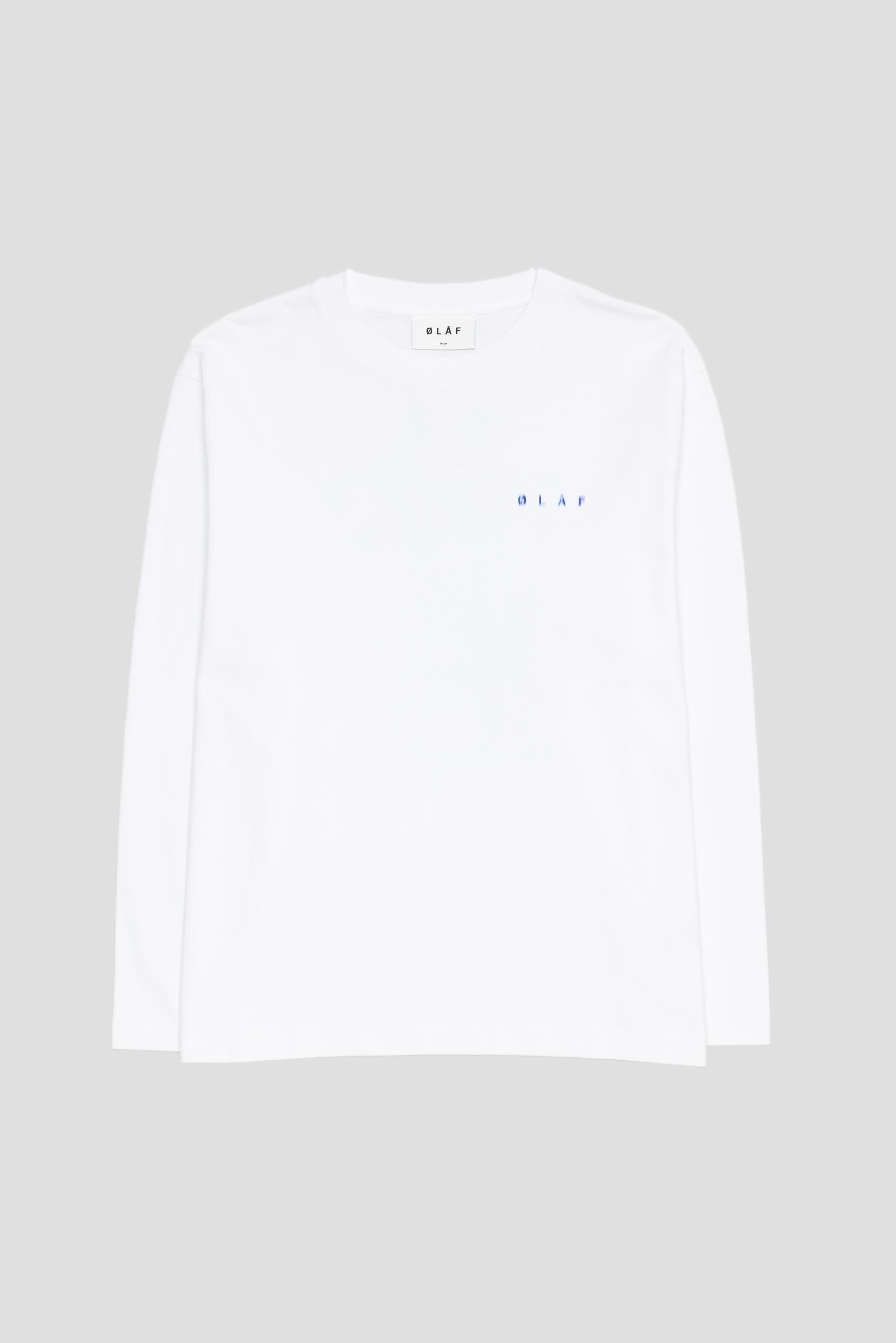 Ink Stain Tee LS Optical White