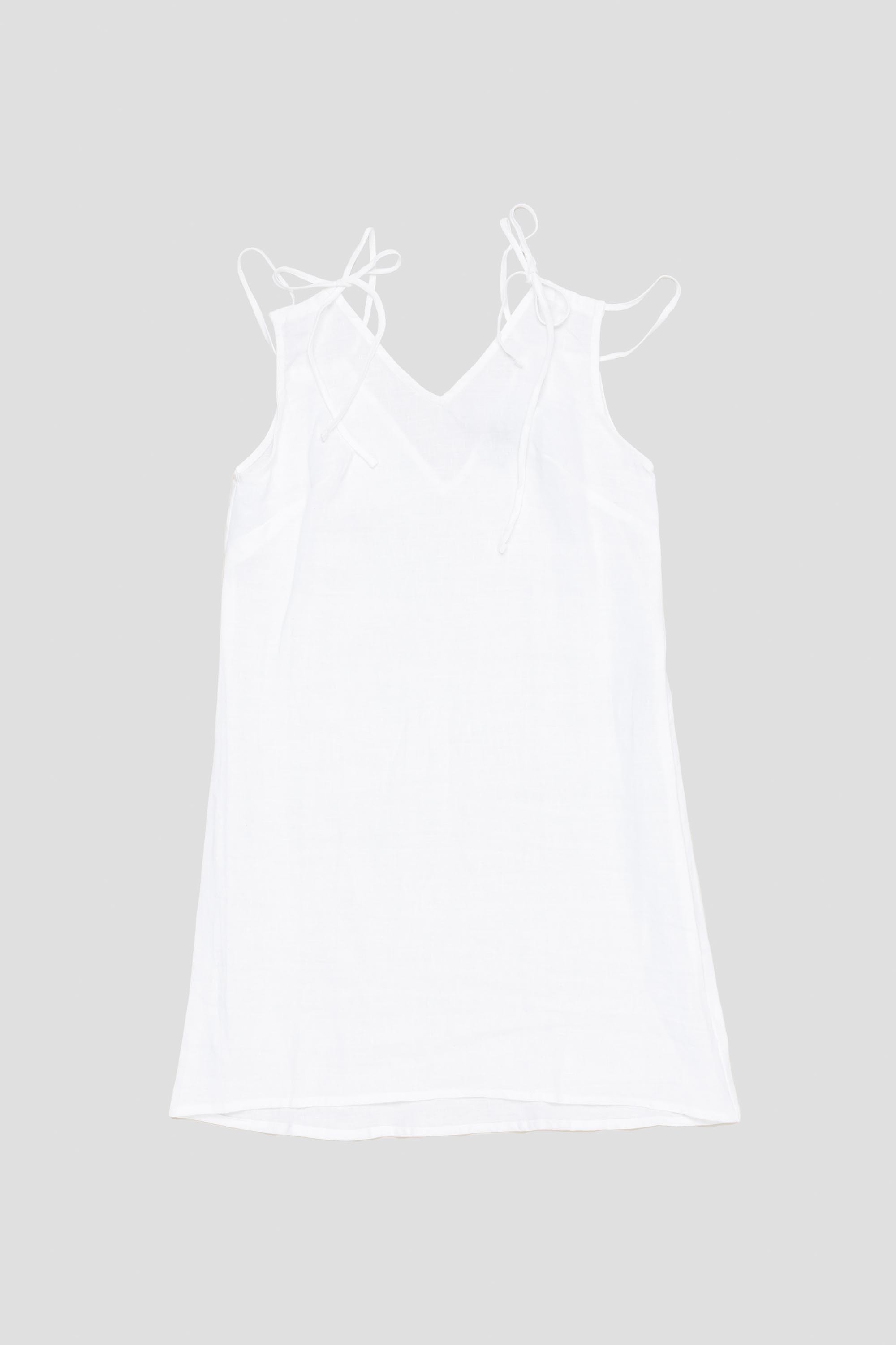 Deiji Studios Looped Dress White