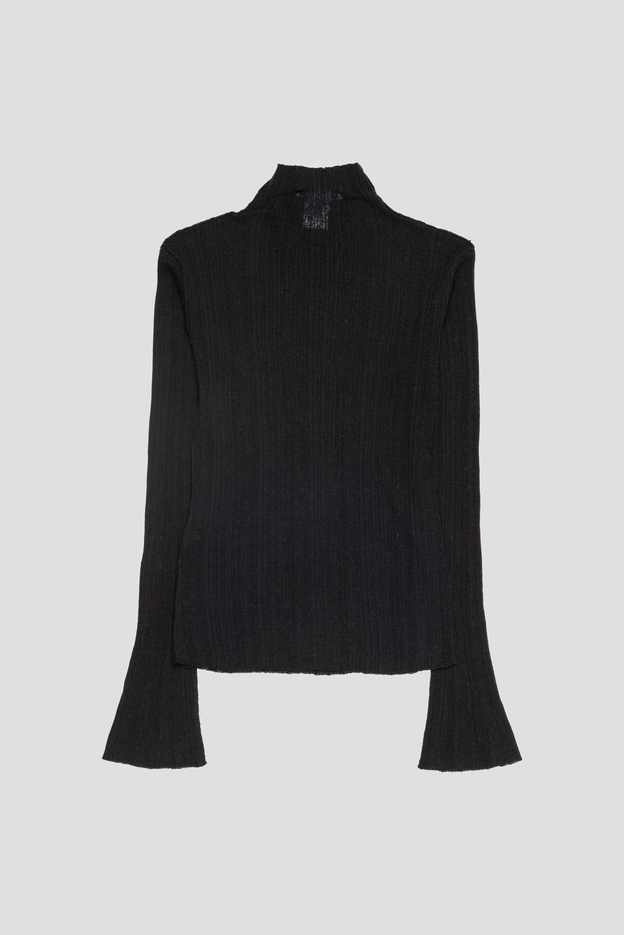 Peek Top Black Airy Linen