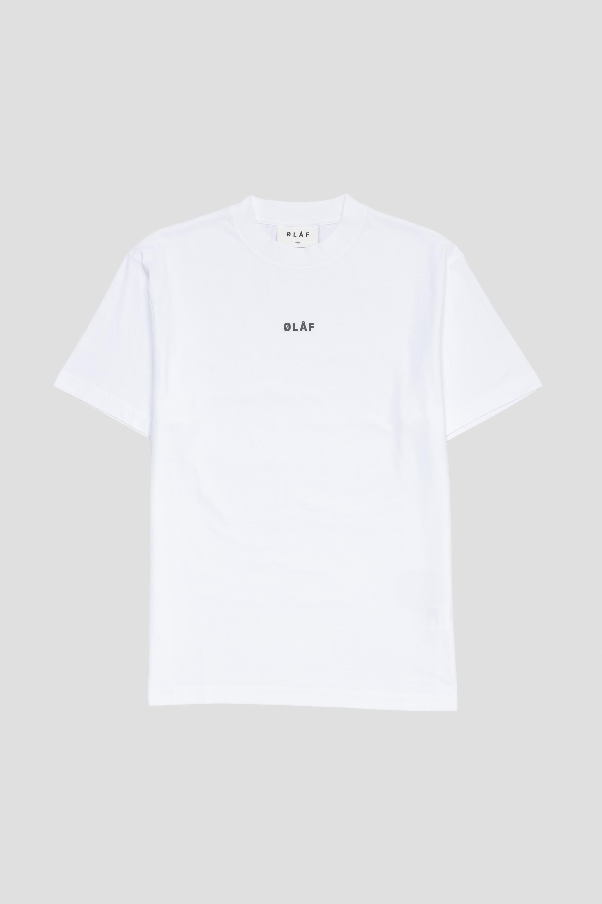 Block Tee Optical White