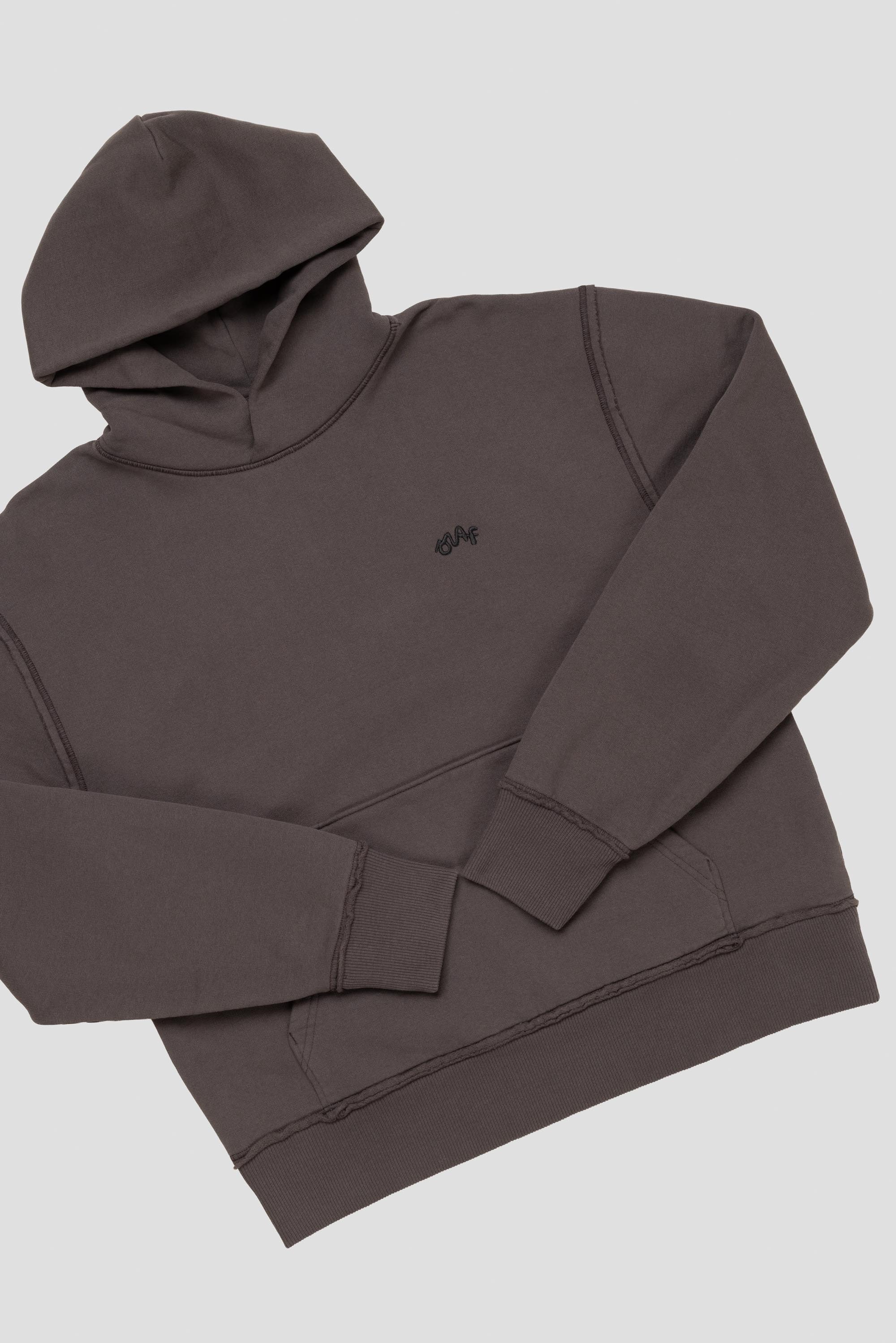 Signature Boxy Hoodie Charcoal