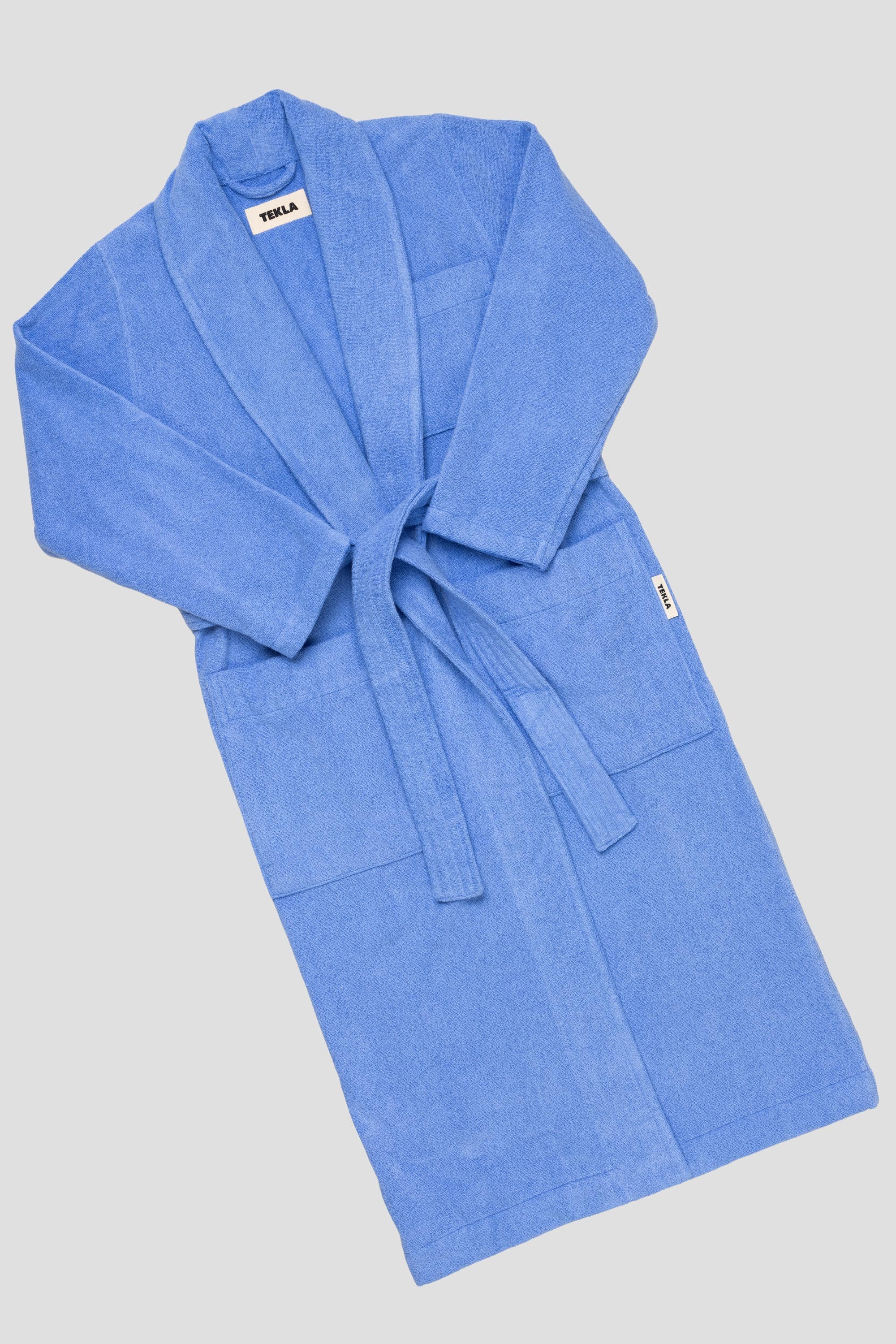 Classic Bathrobe Clear Blue