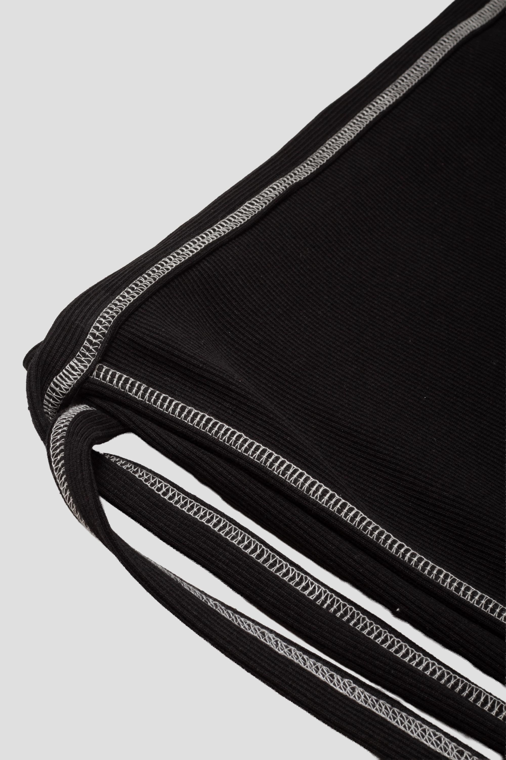 Brig Skirt Cotton Rib Black