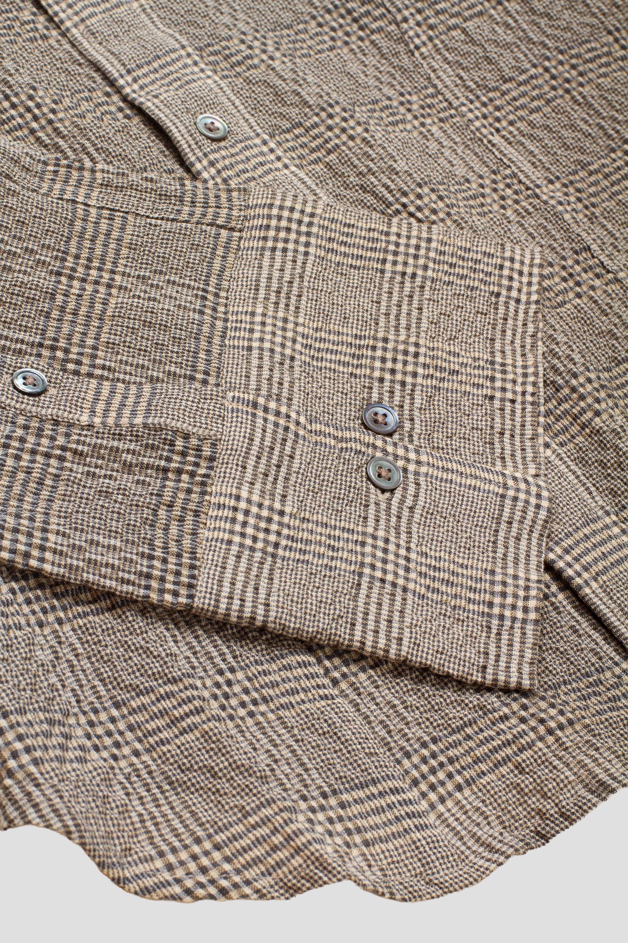 Shape Shirt Crinkled Grey Check