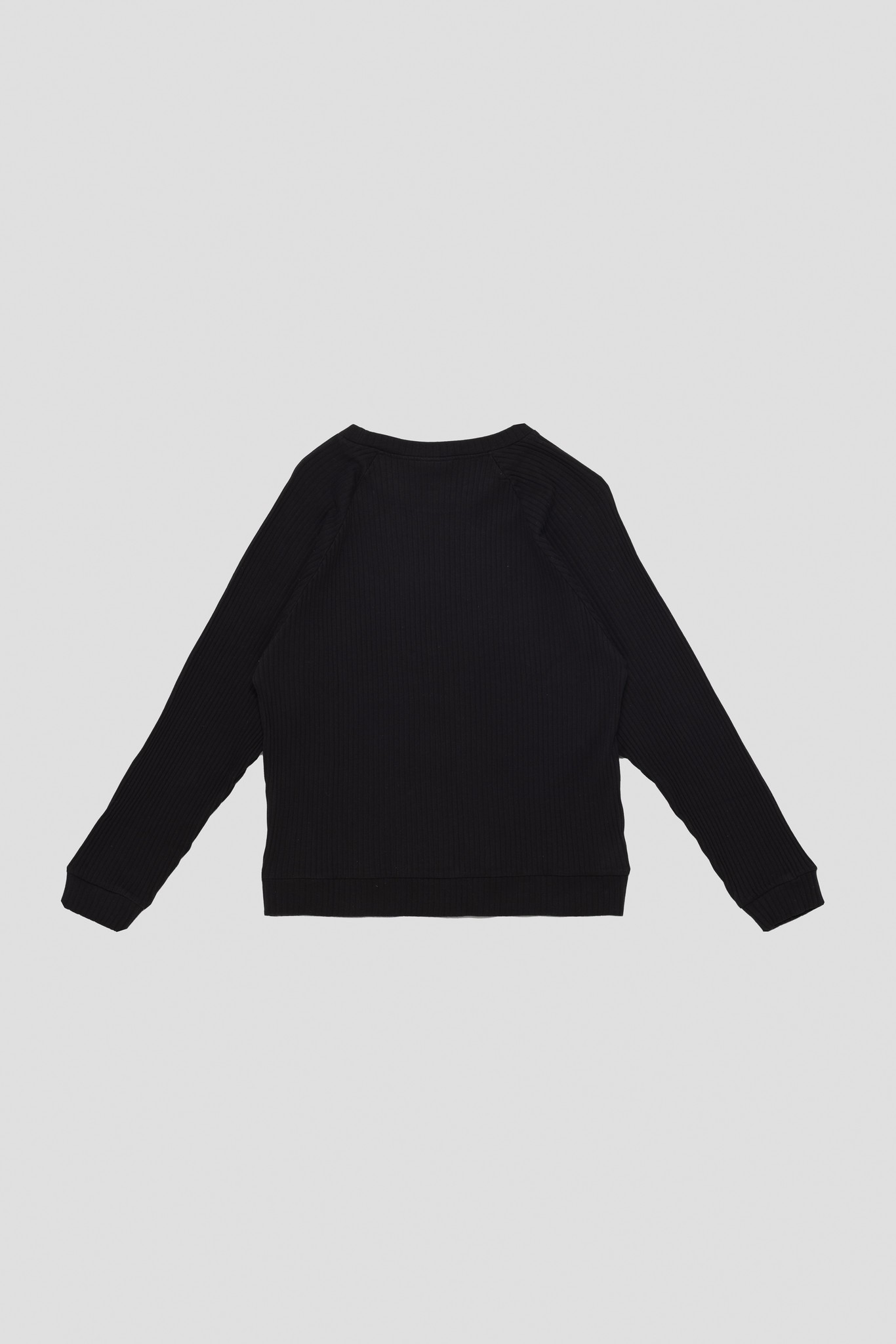 Basic Sweat Fleece Rib Black