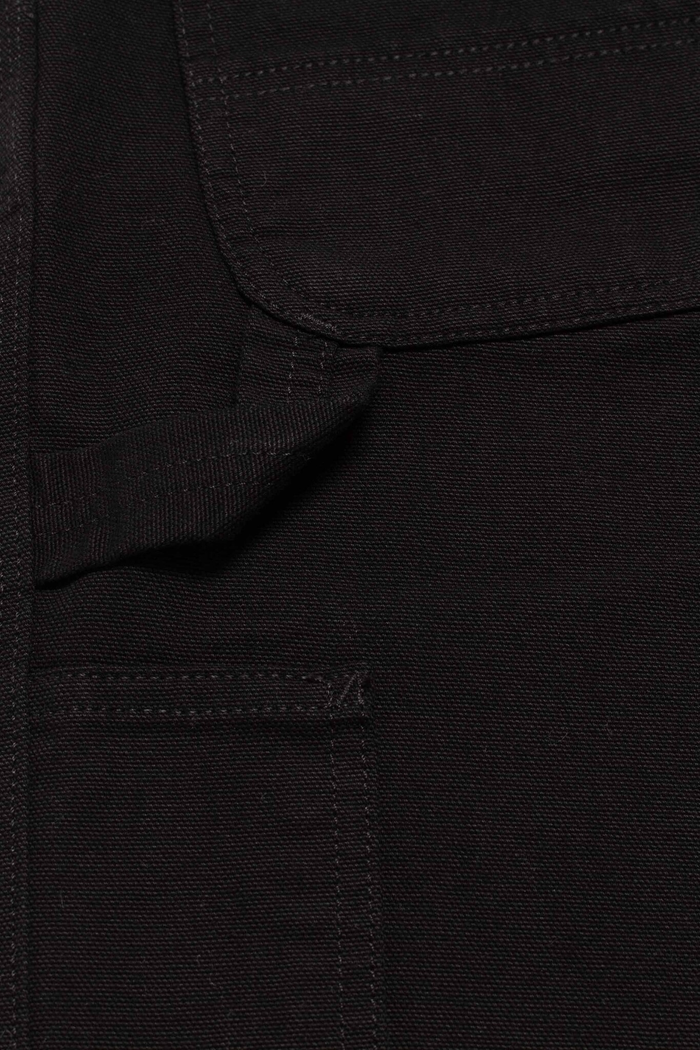 Single Knee Pant Black Rinsed