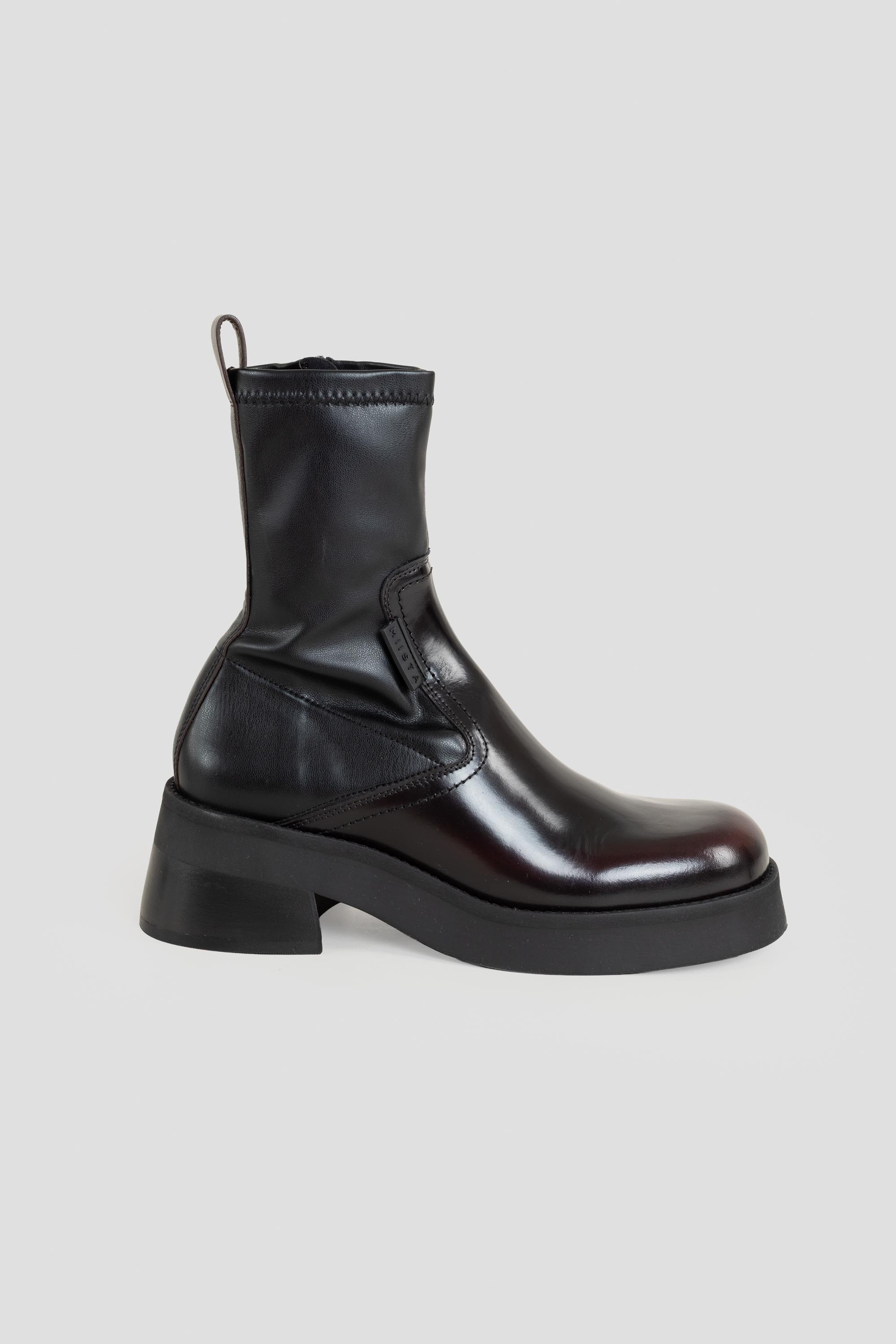 Oliana Ankle Boots Burgundy/Black