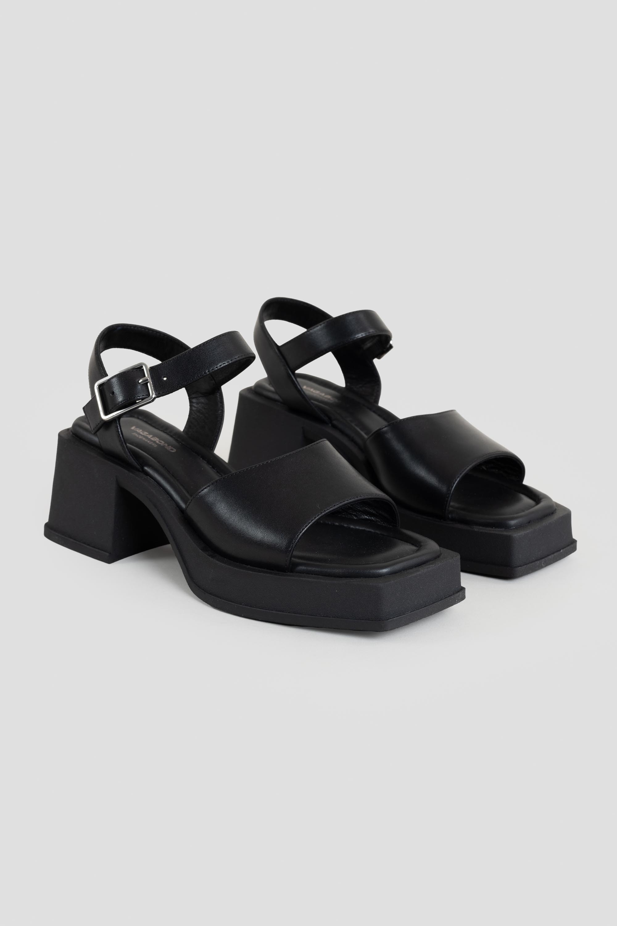 Hennie Heeled Sandals Black