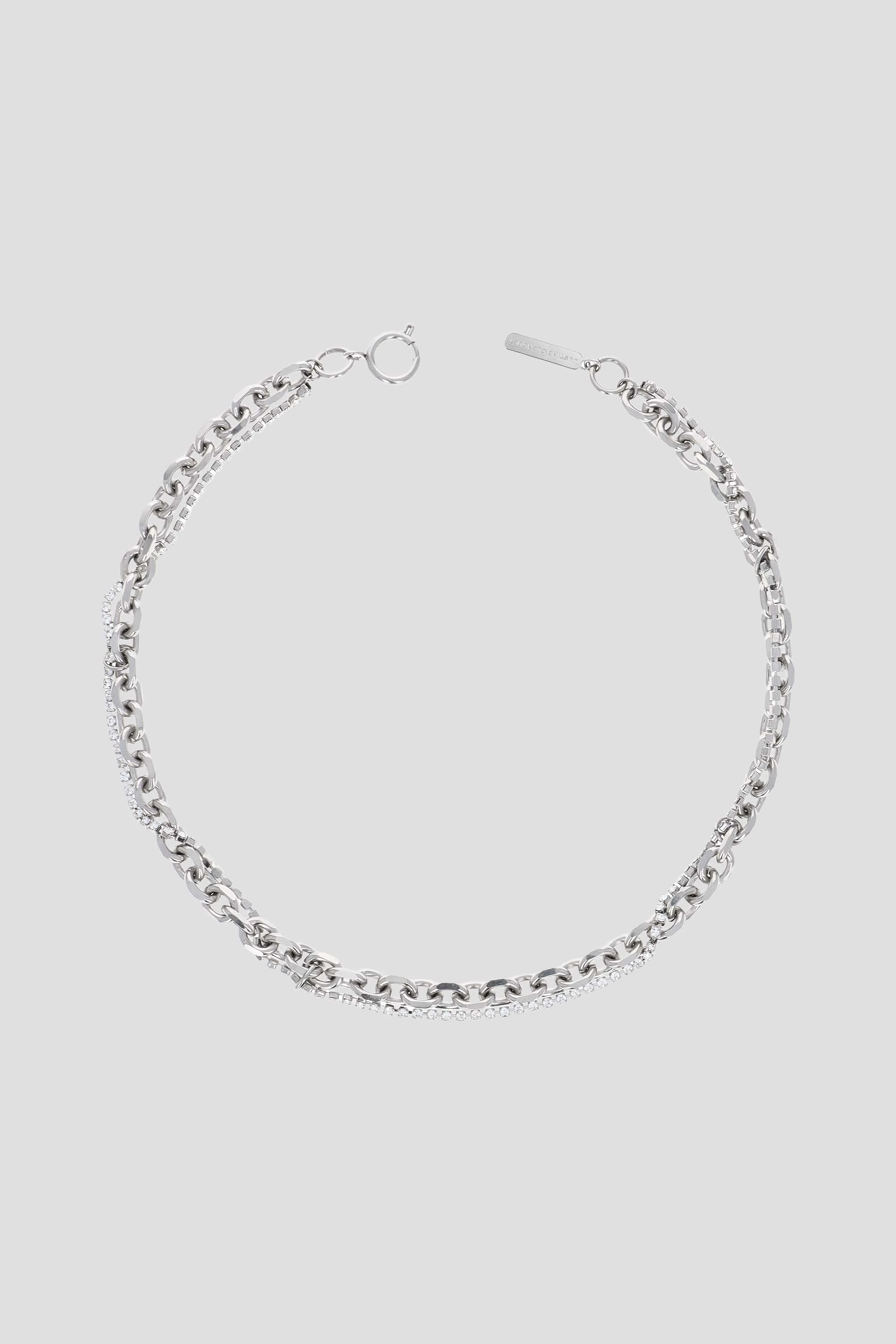 Dana Crystal Necklace Palladium