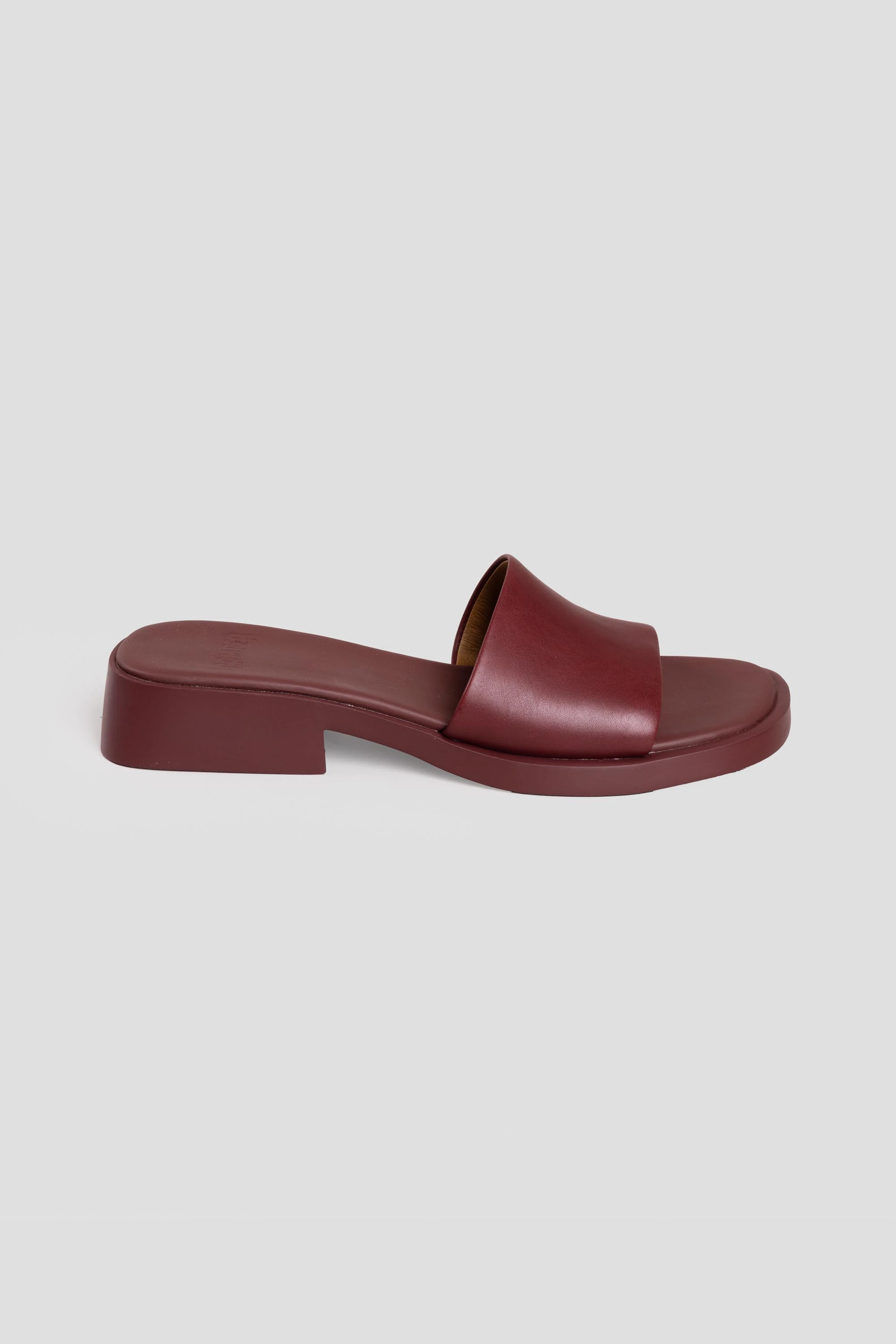 Dana Slip-On Sandals Burgundy