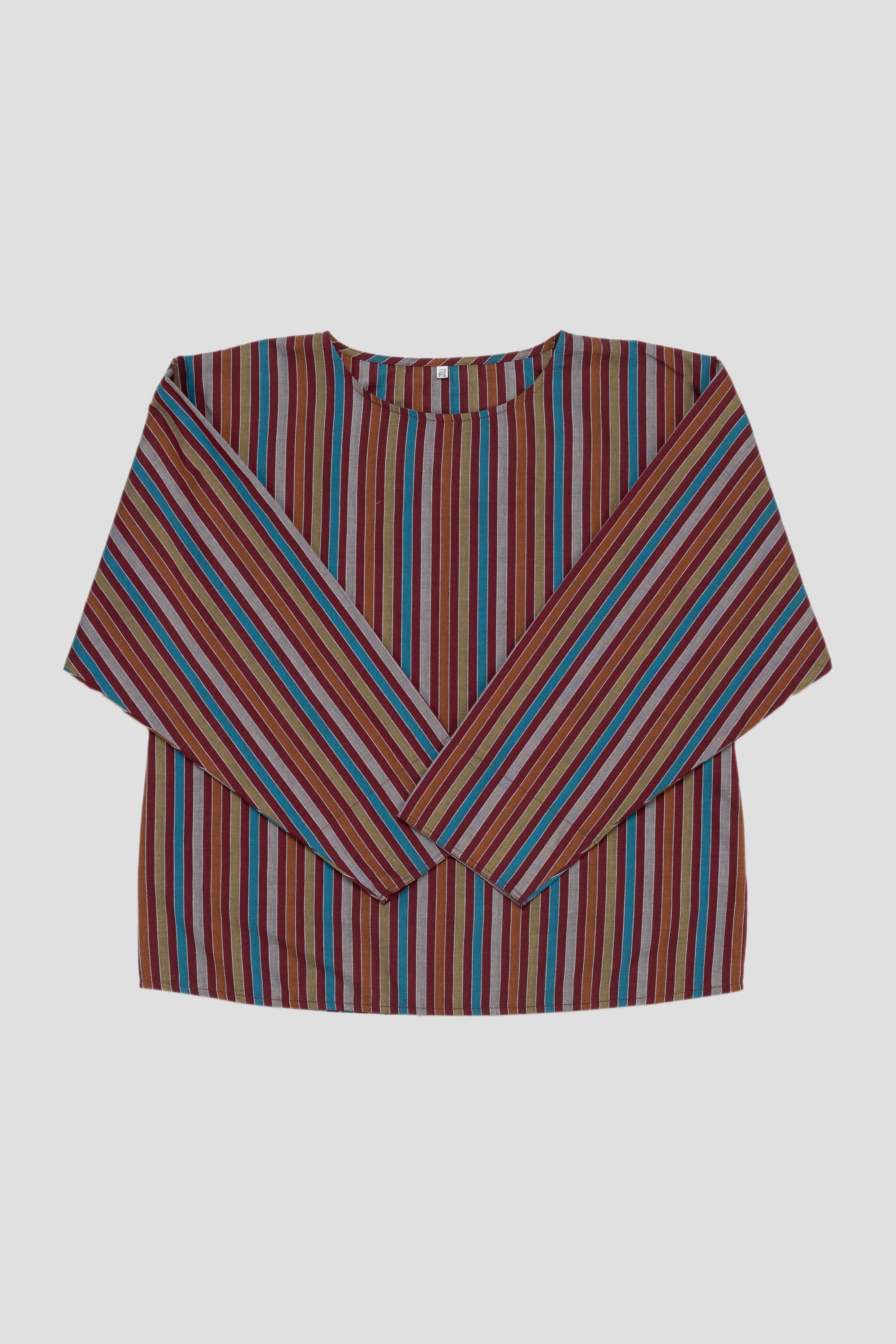 Tom Top Maroon Multi Stripe