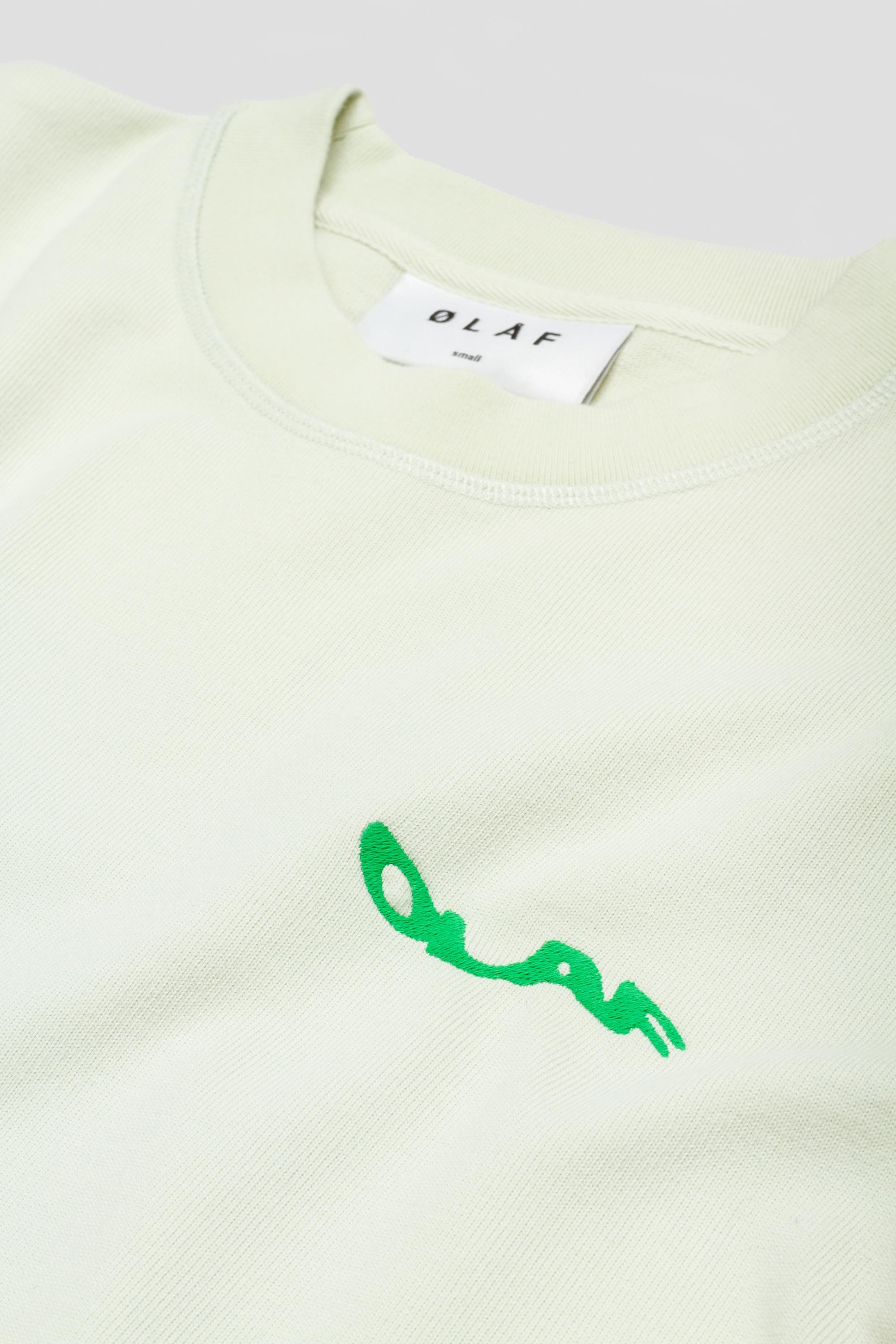 Wavy Drift Embro Tee Pale Green