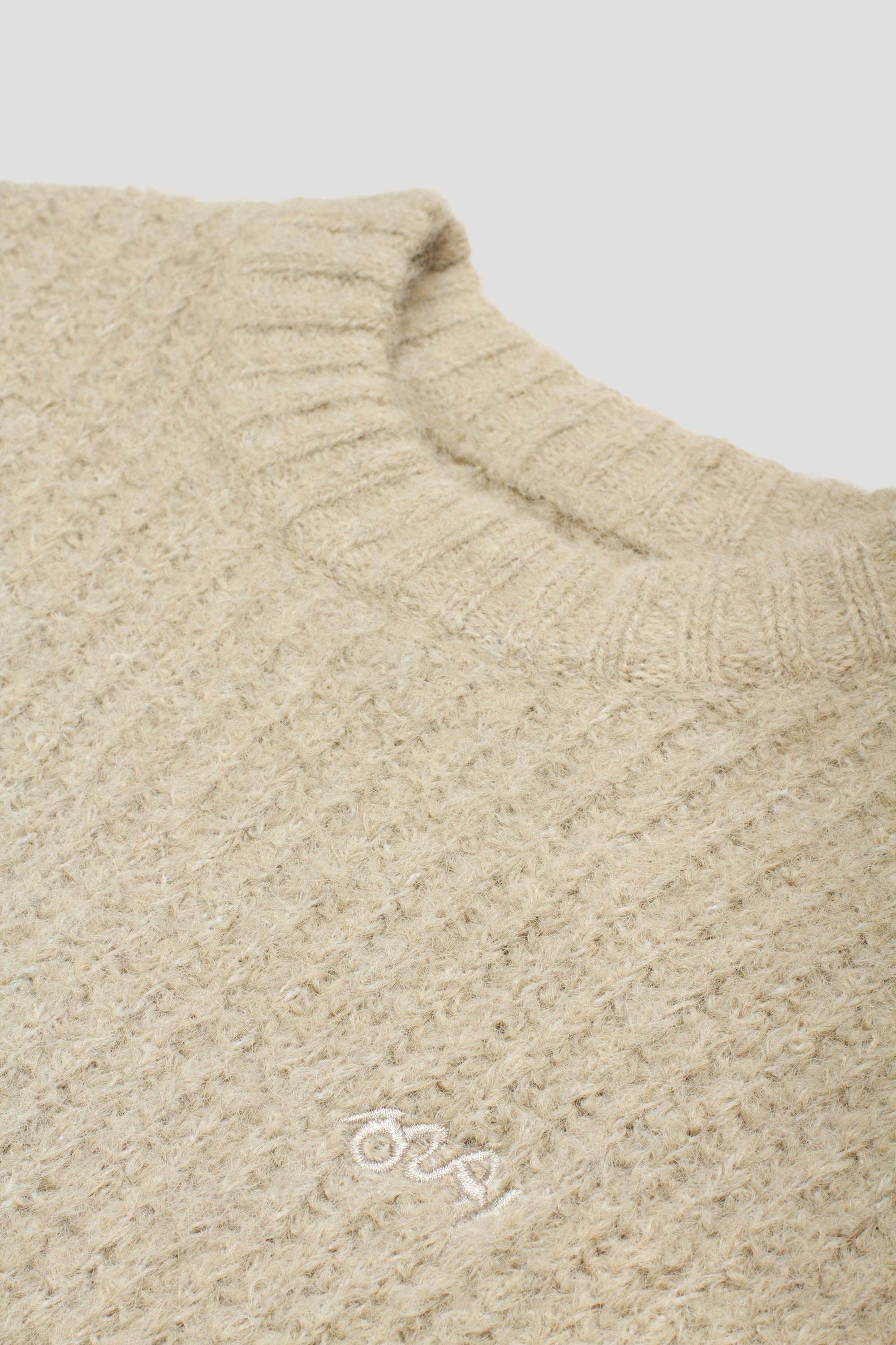 Hairy Knitted Crewneck Hemp