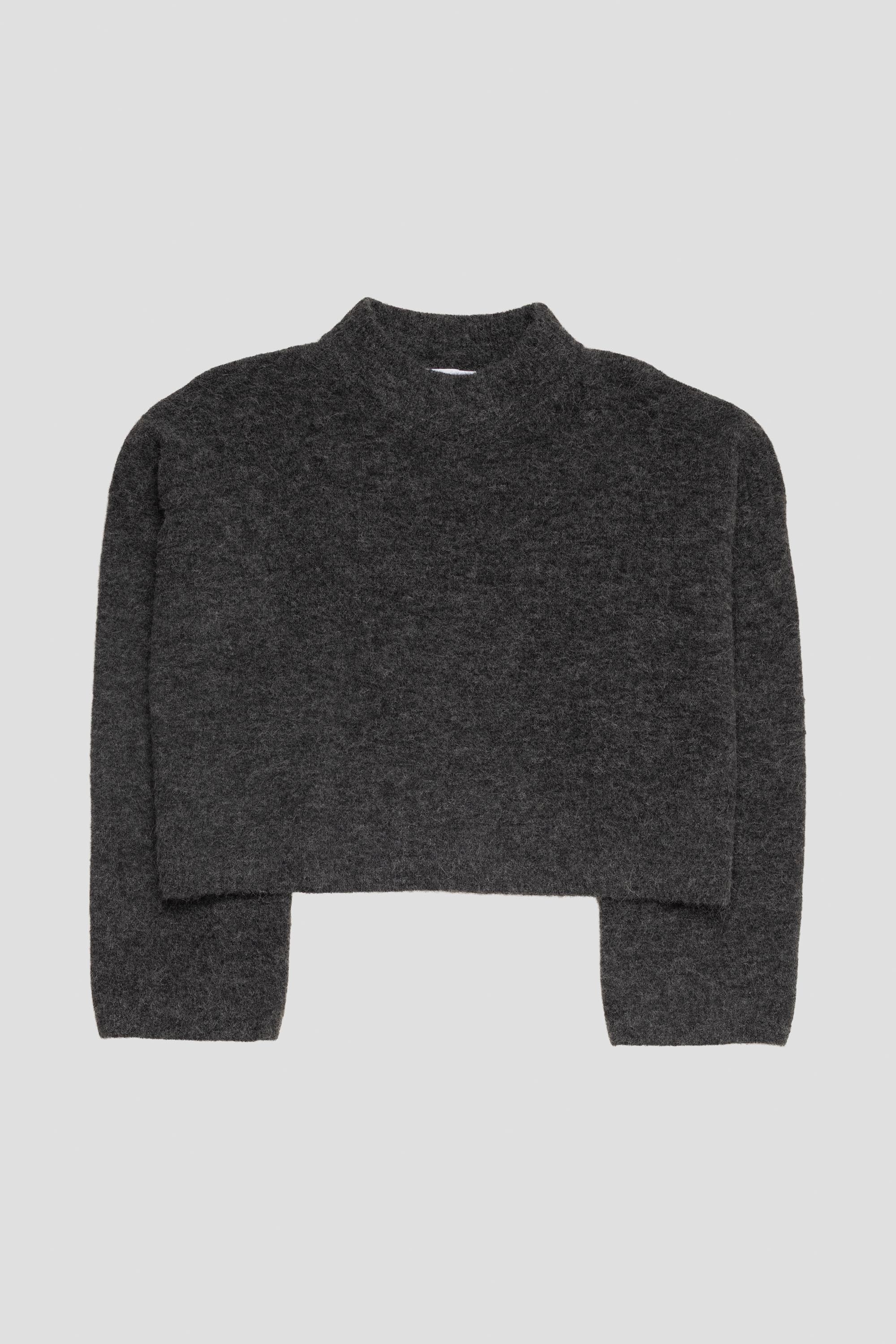 Aperto Turtle Sweater Black Melange