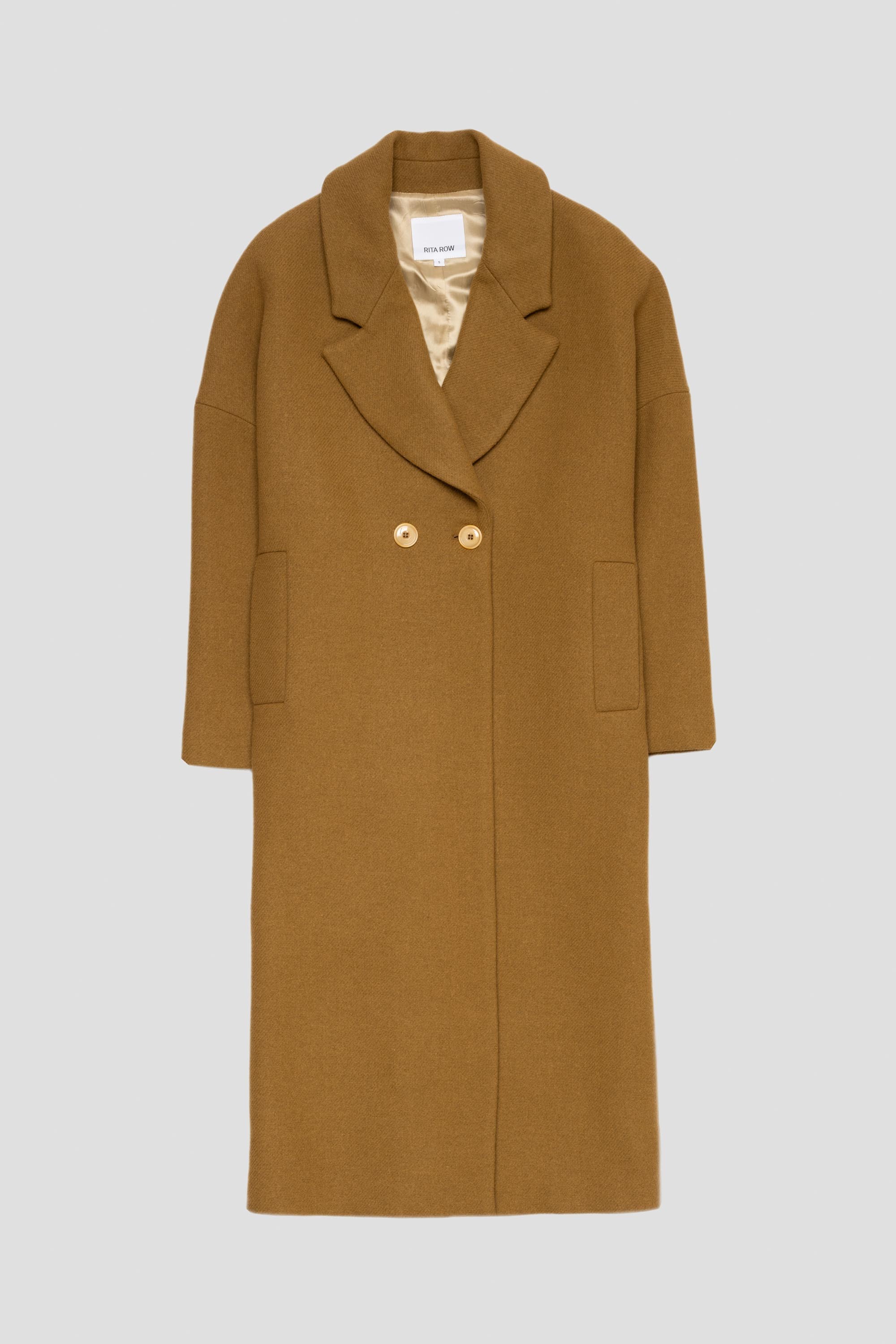 Oversized Cedar Coat Camel