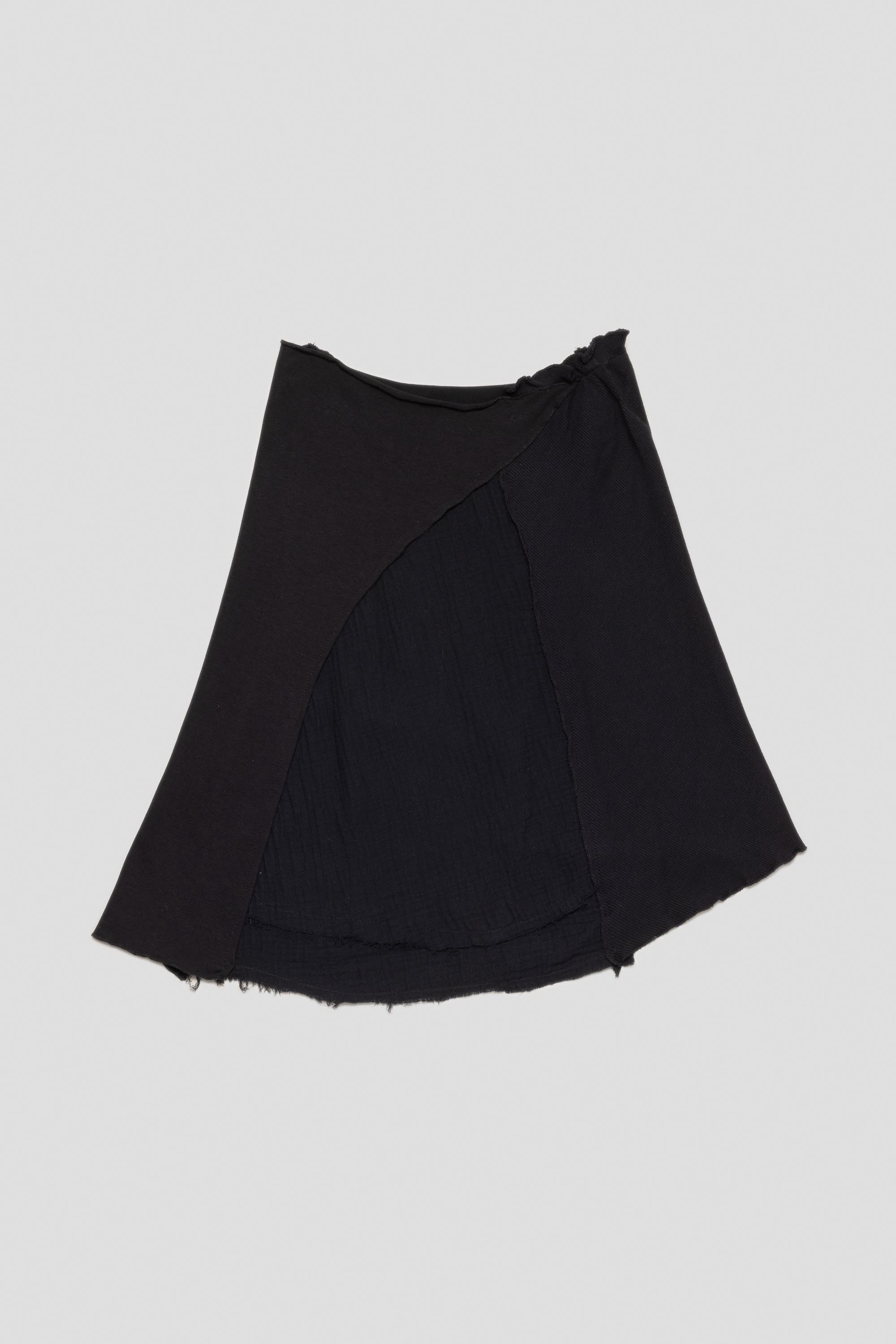 Patched Skirt Black