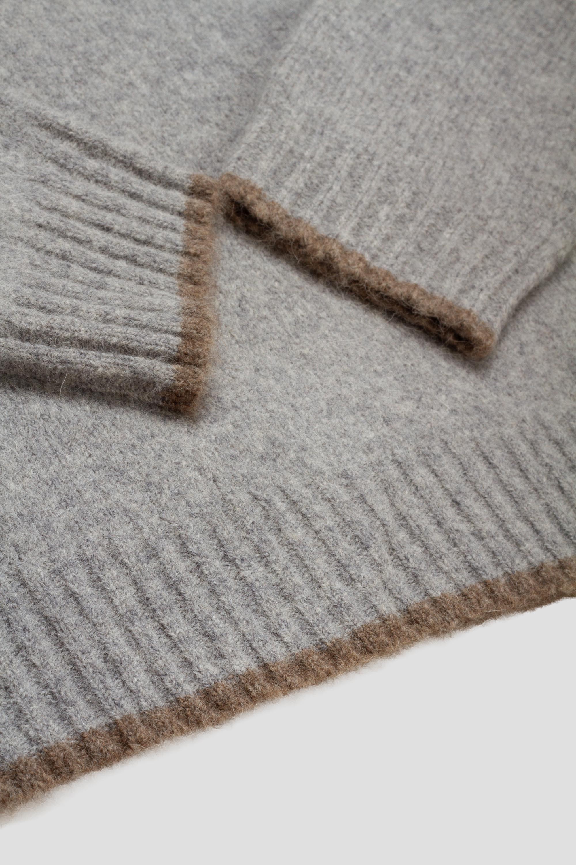 Box Sweater Grey Melange Yak