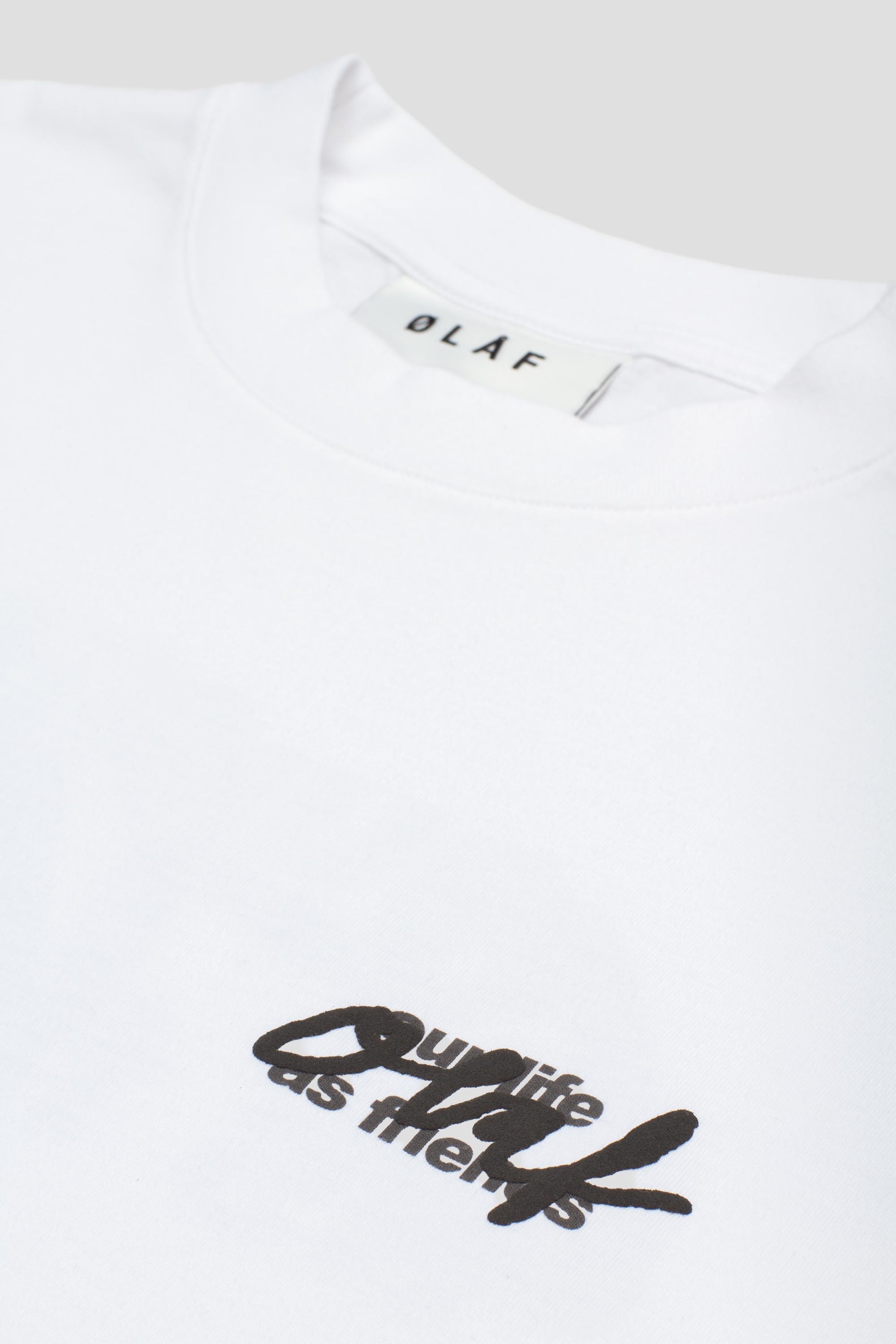Script Graphic Tee Optical White