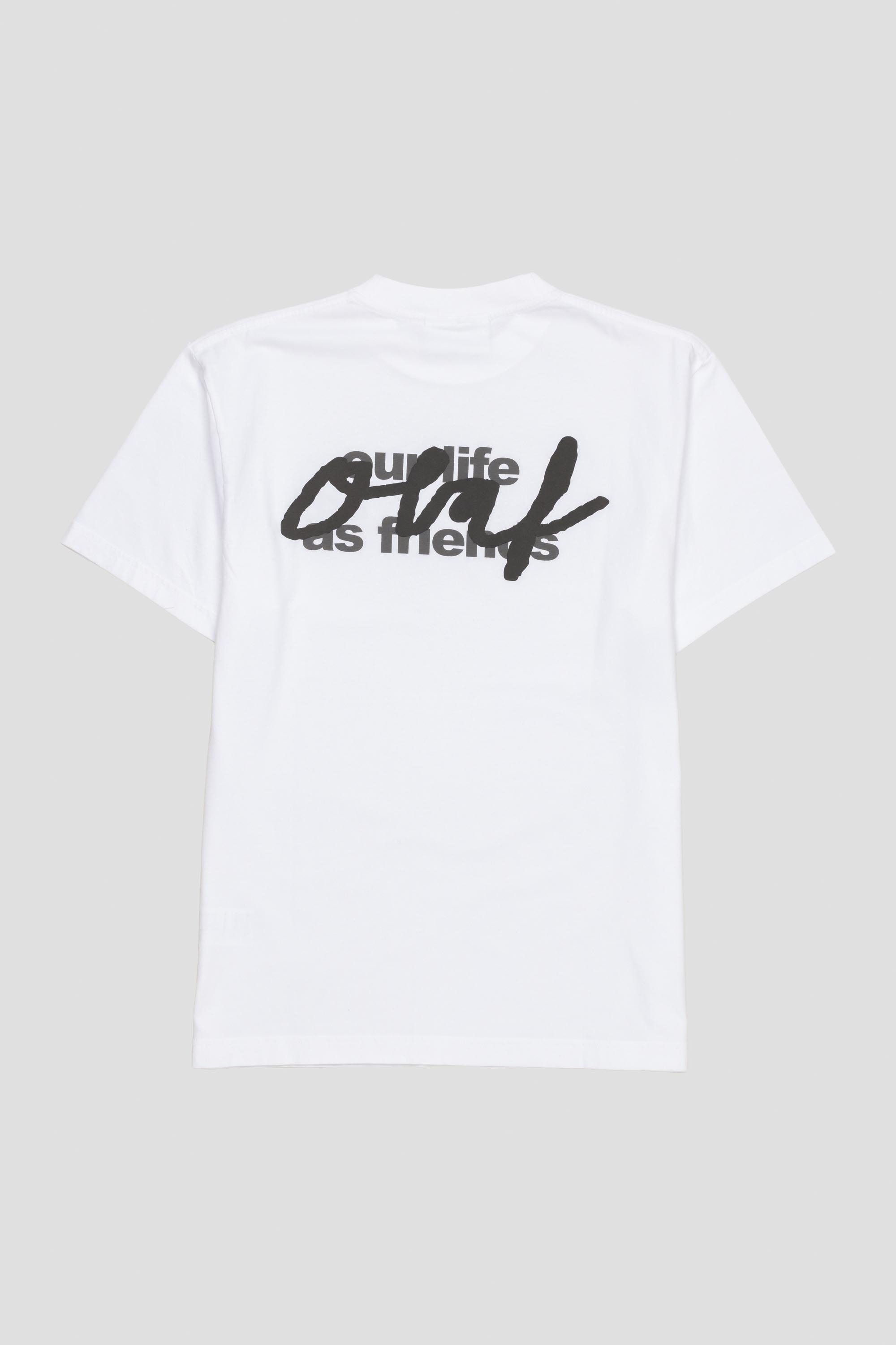 Script Graphic Tee Optical White