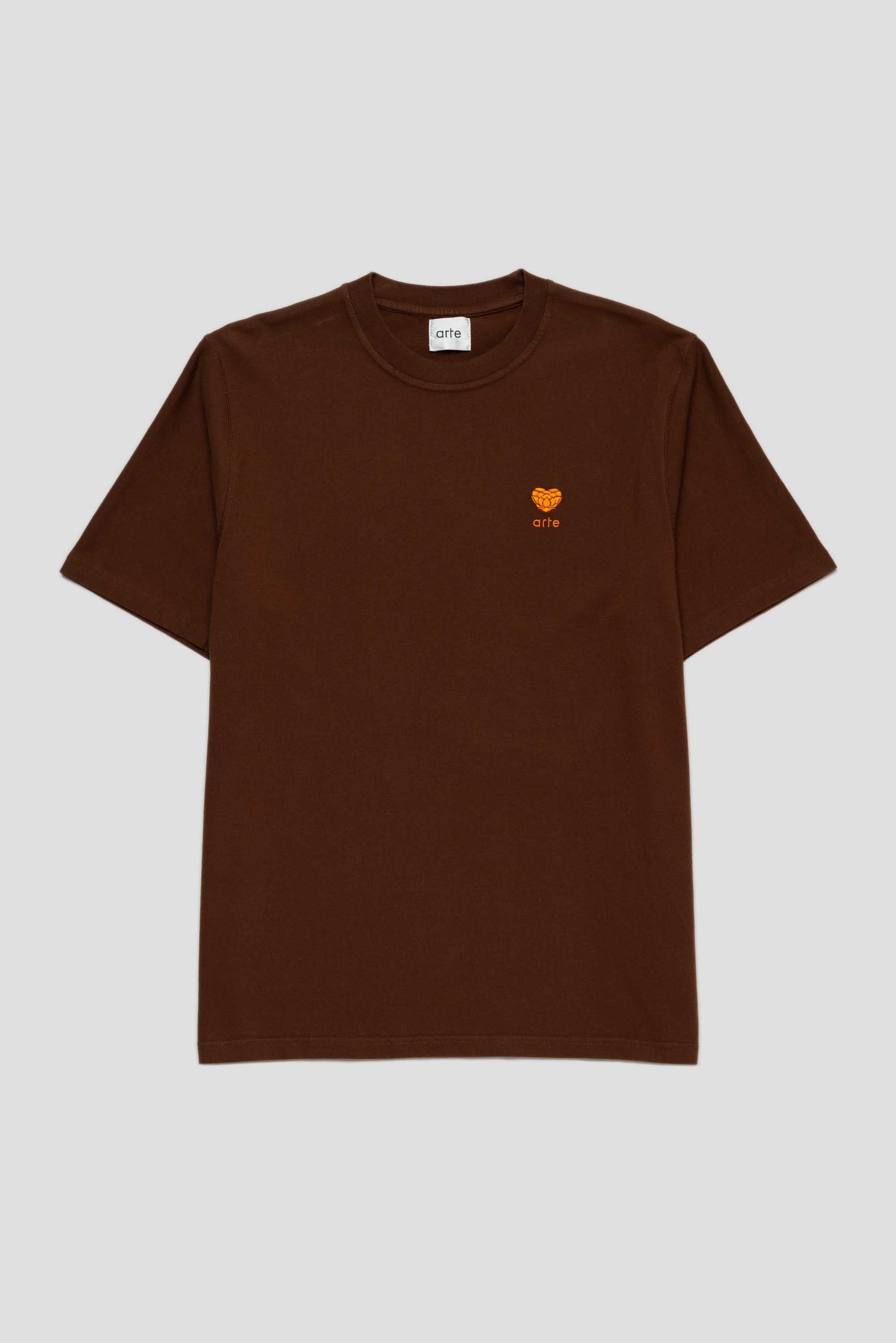 Heart Logo T-Shirt Brown