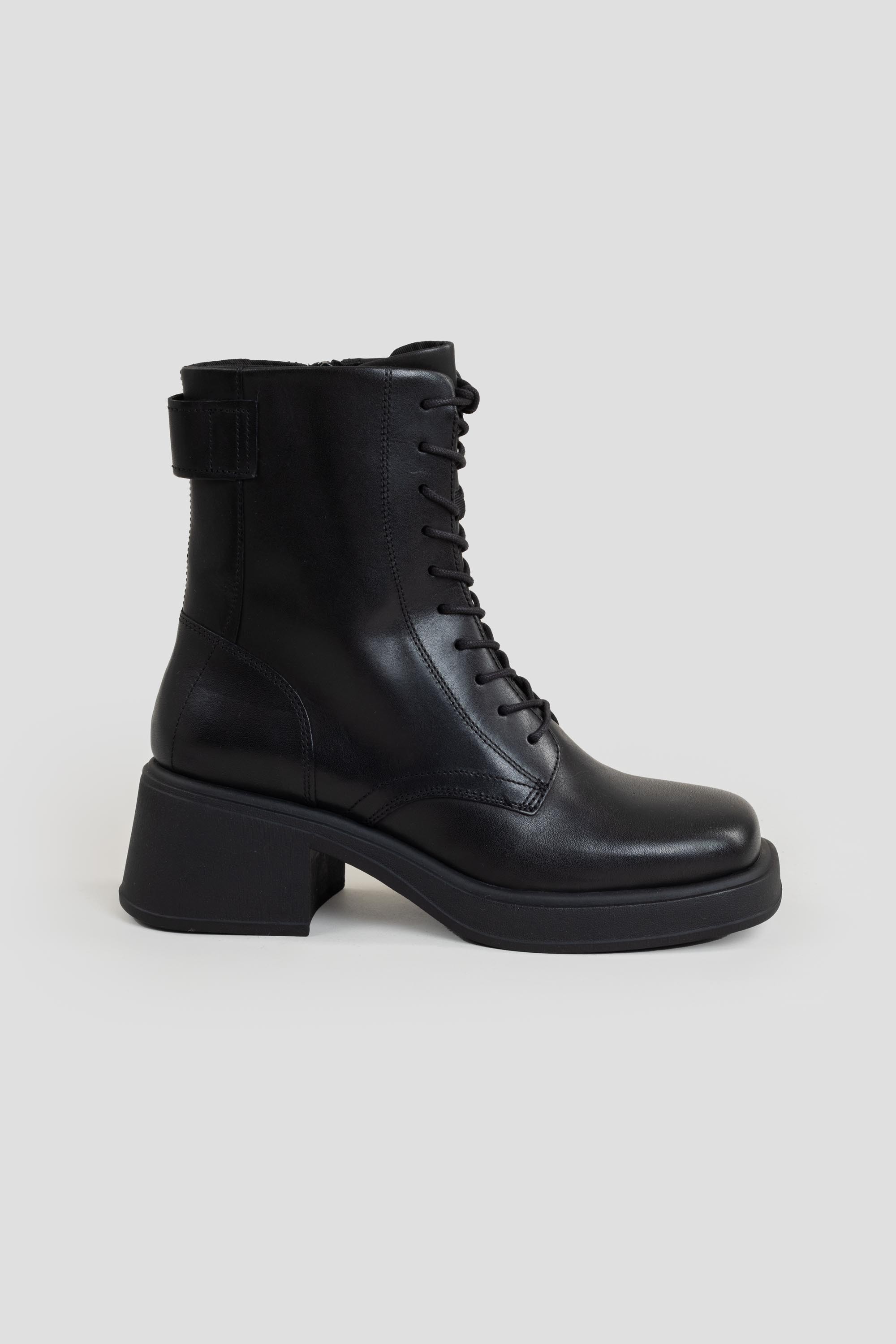 Dorah Lace-Up Boots Black