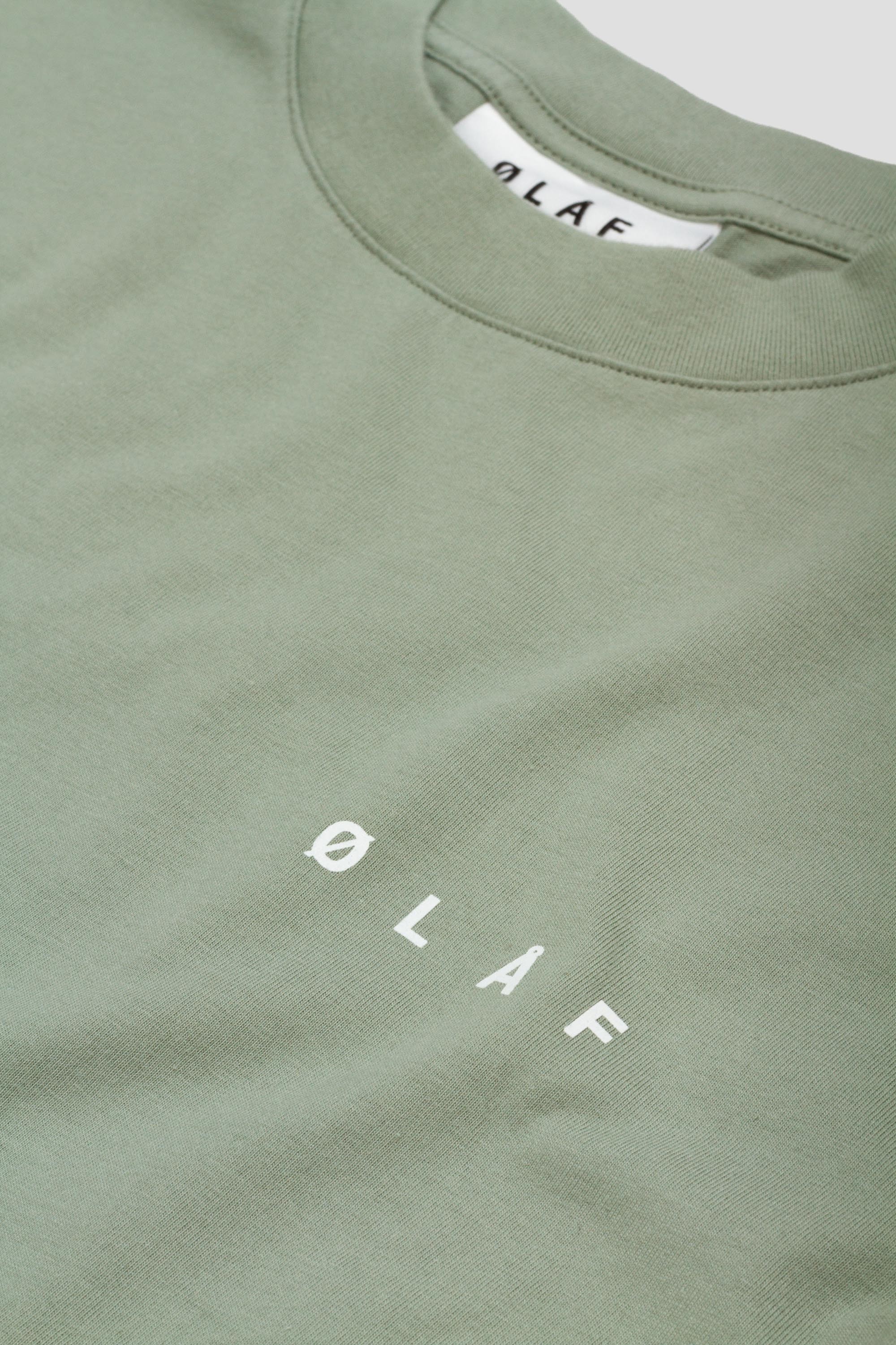 Lined Face Tee Green Milieu