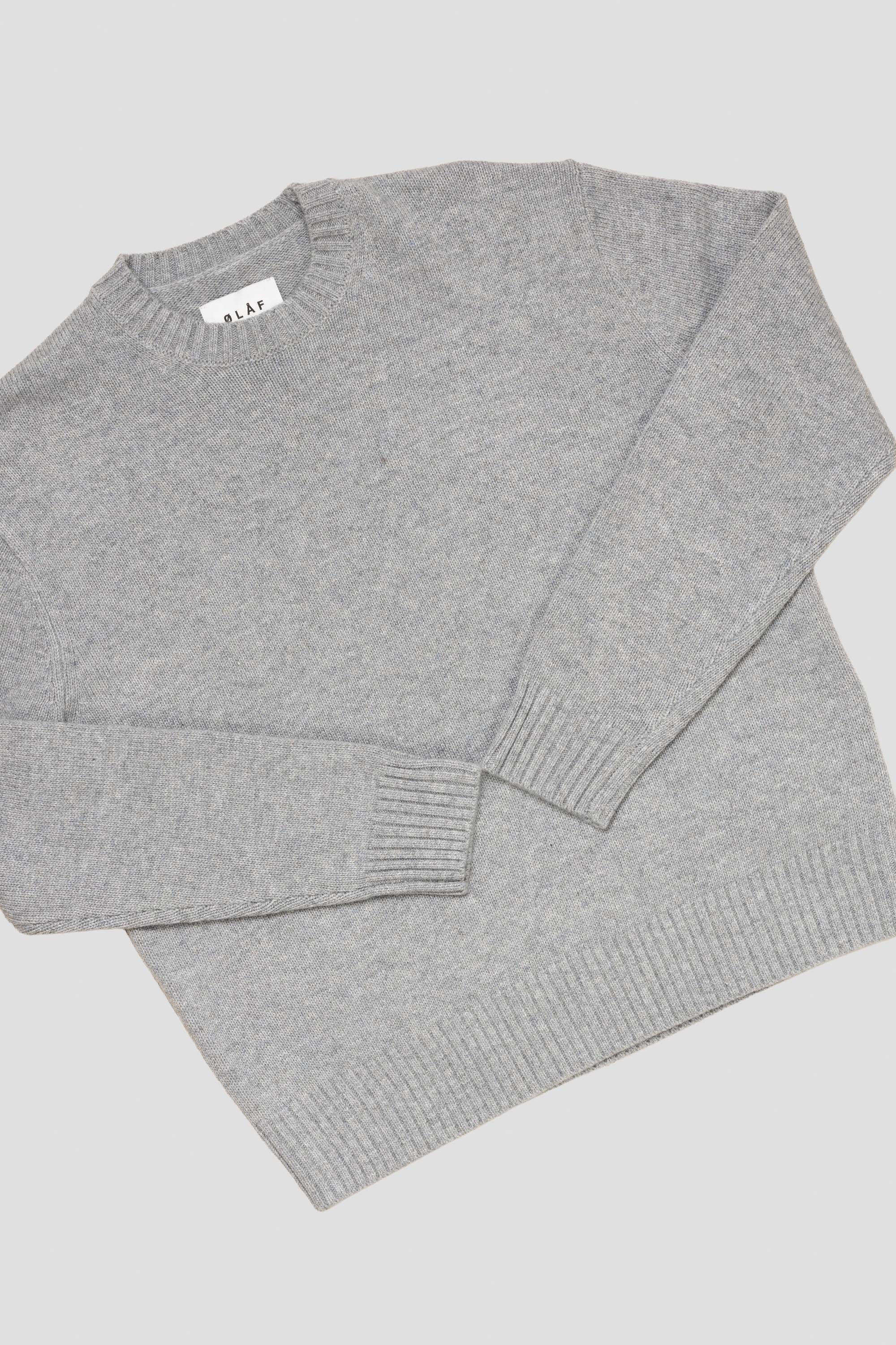 Essential Knitted Crewneck Heather Grey