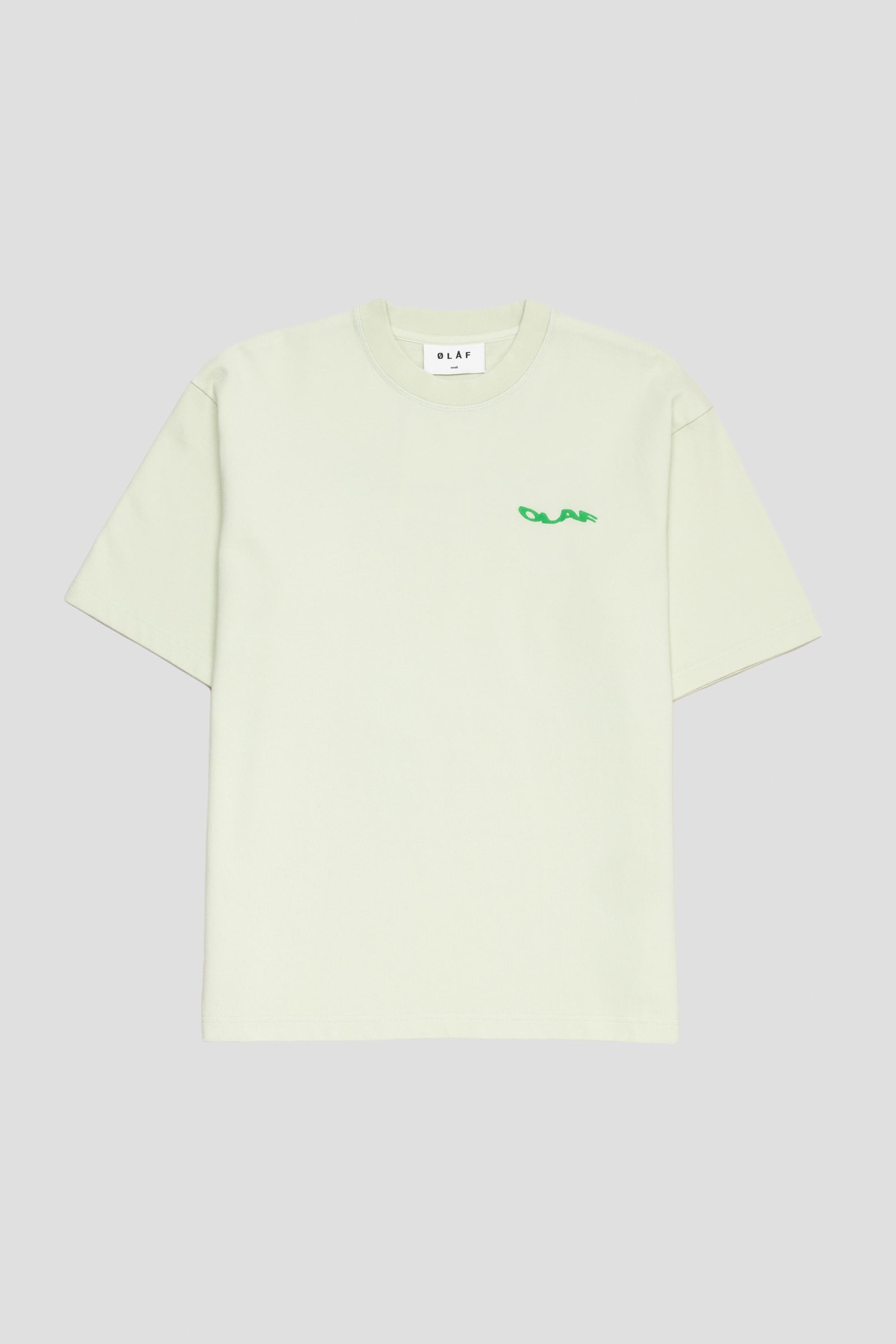 Wavy Drift Embro Tee Pale Green