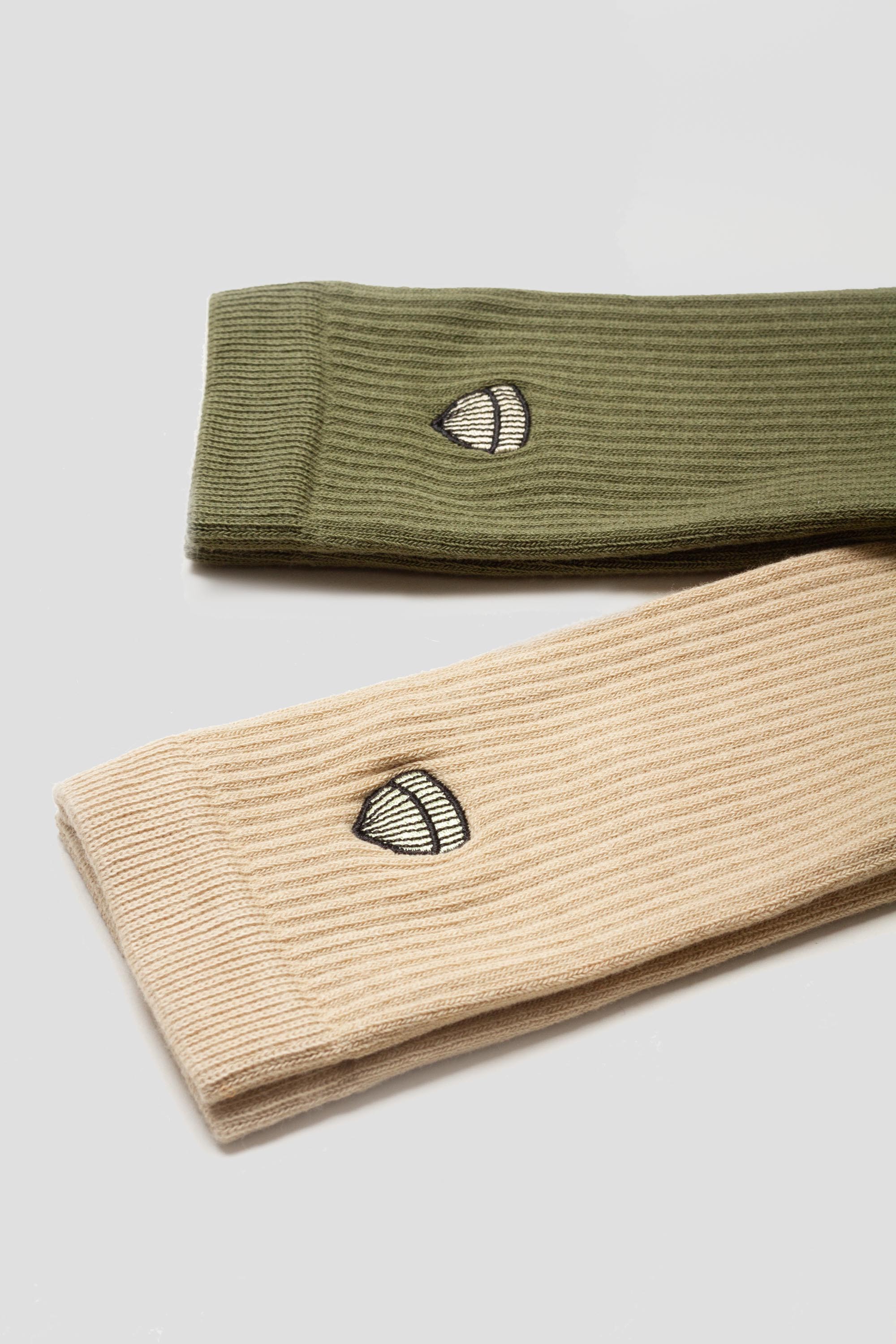 Socks 2-Pack Croco/Sand