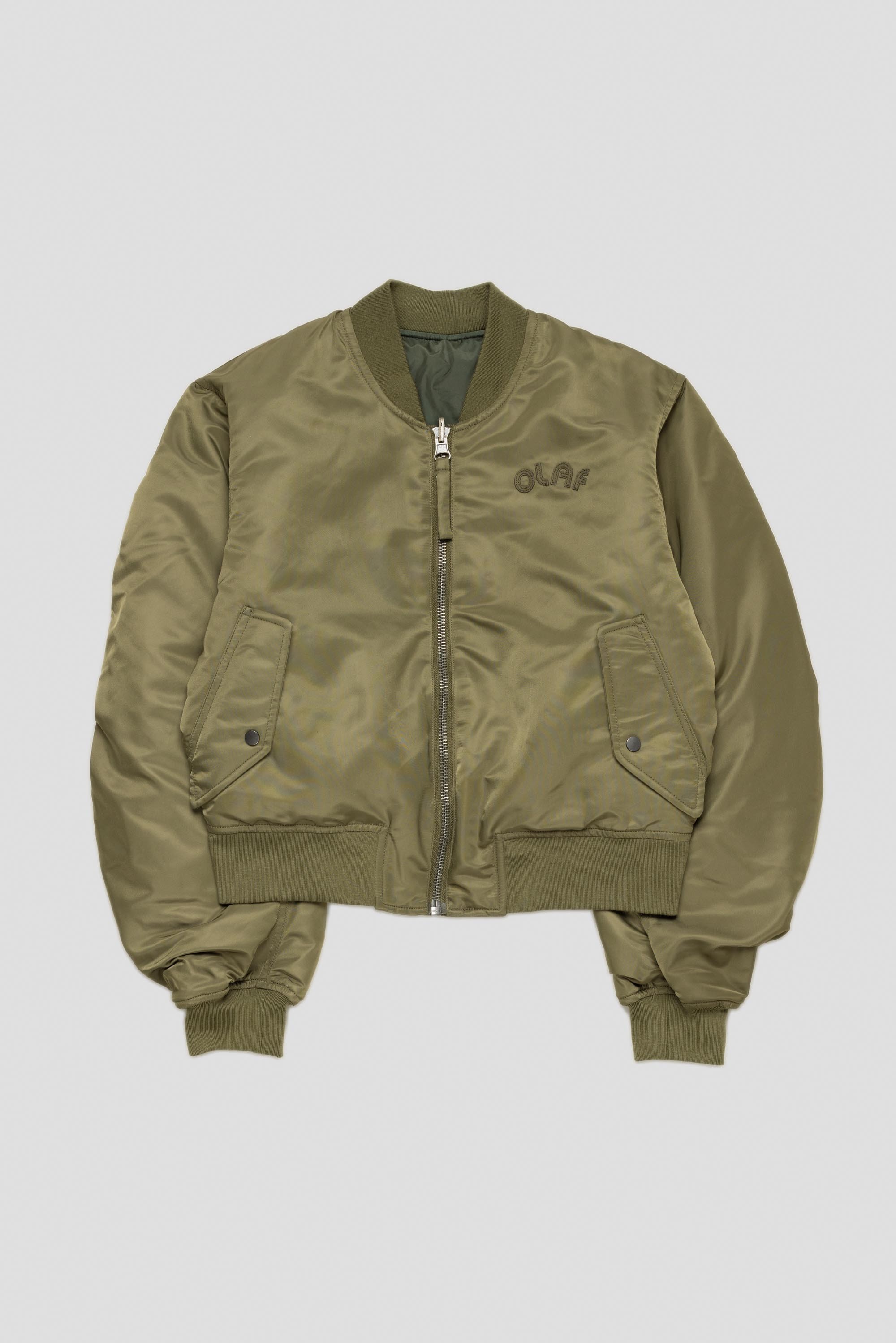 Women's Reversible Bomber Jacket Olive