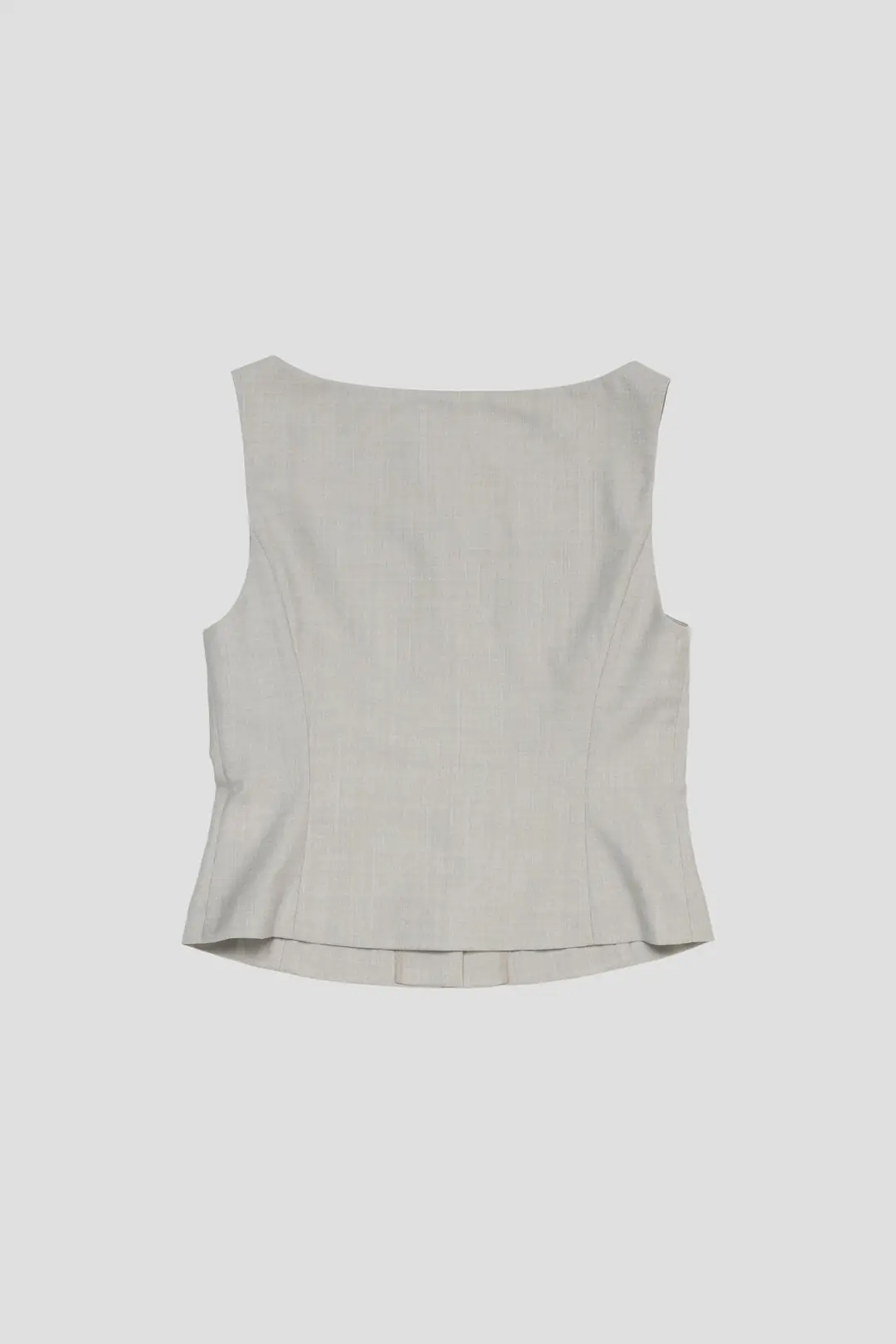 AMOMENTO　SCOOP NECK TWO WAY VEST AmomentoScoop Neck Two Way Vest Beige