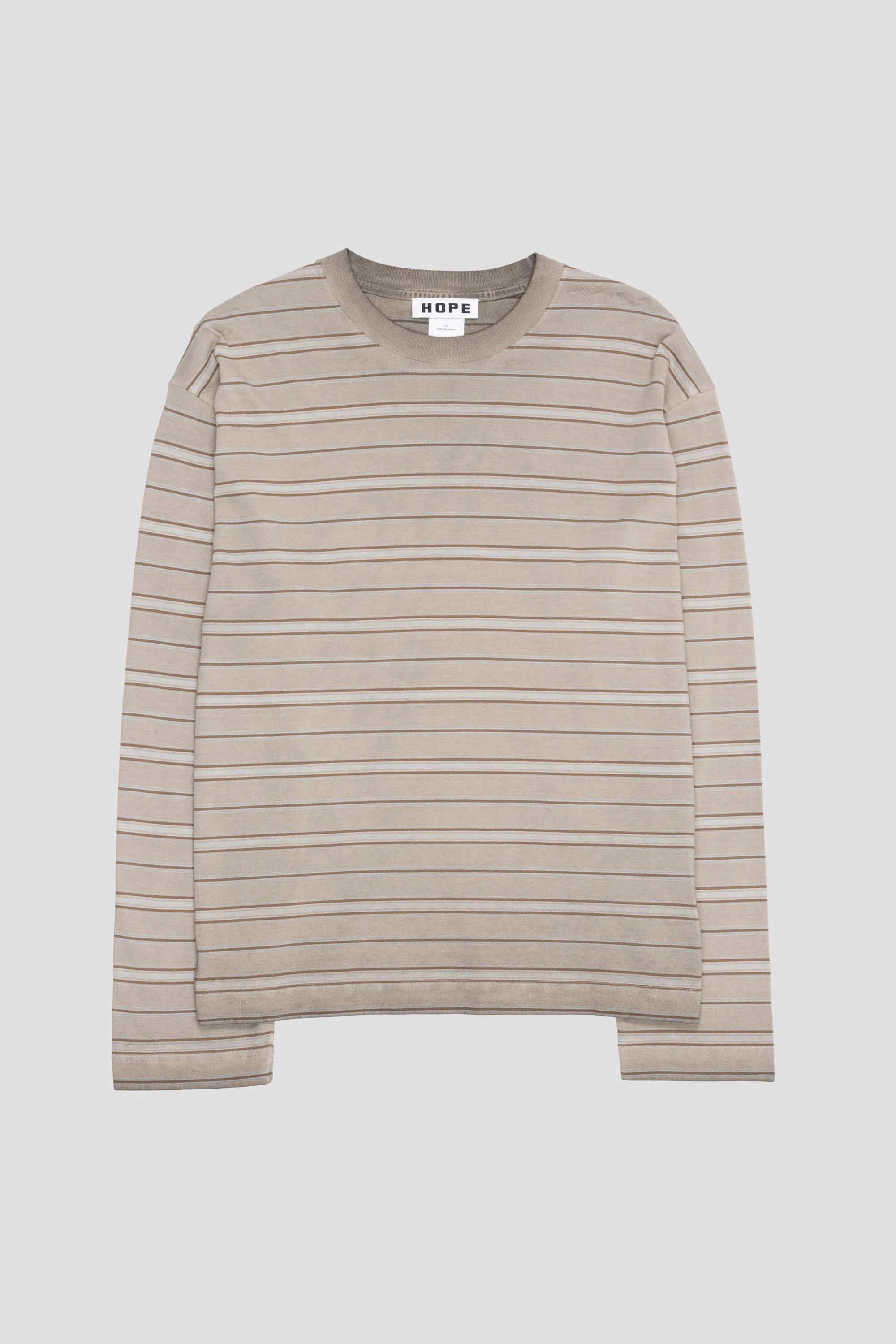 Spark Longsleeve Overdyed Beige Stripe