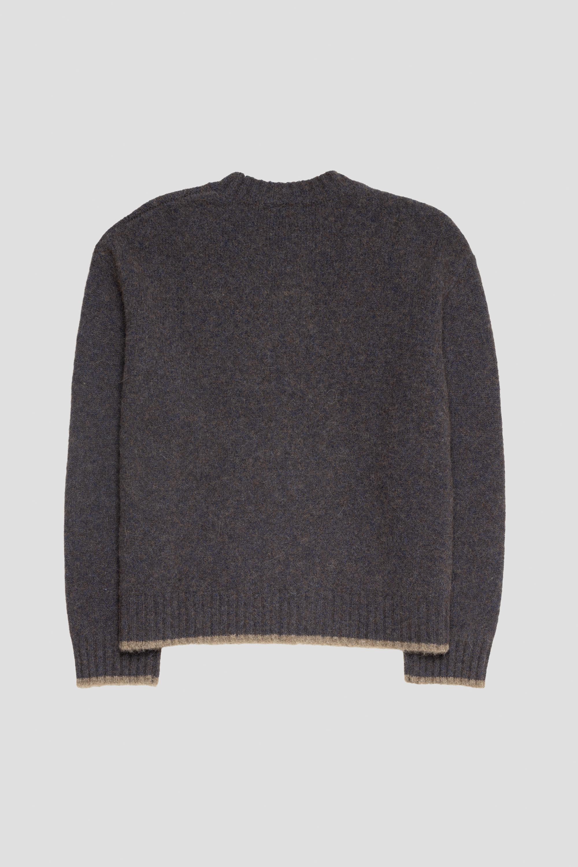 Box Sweater Blue Brown