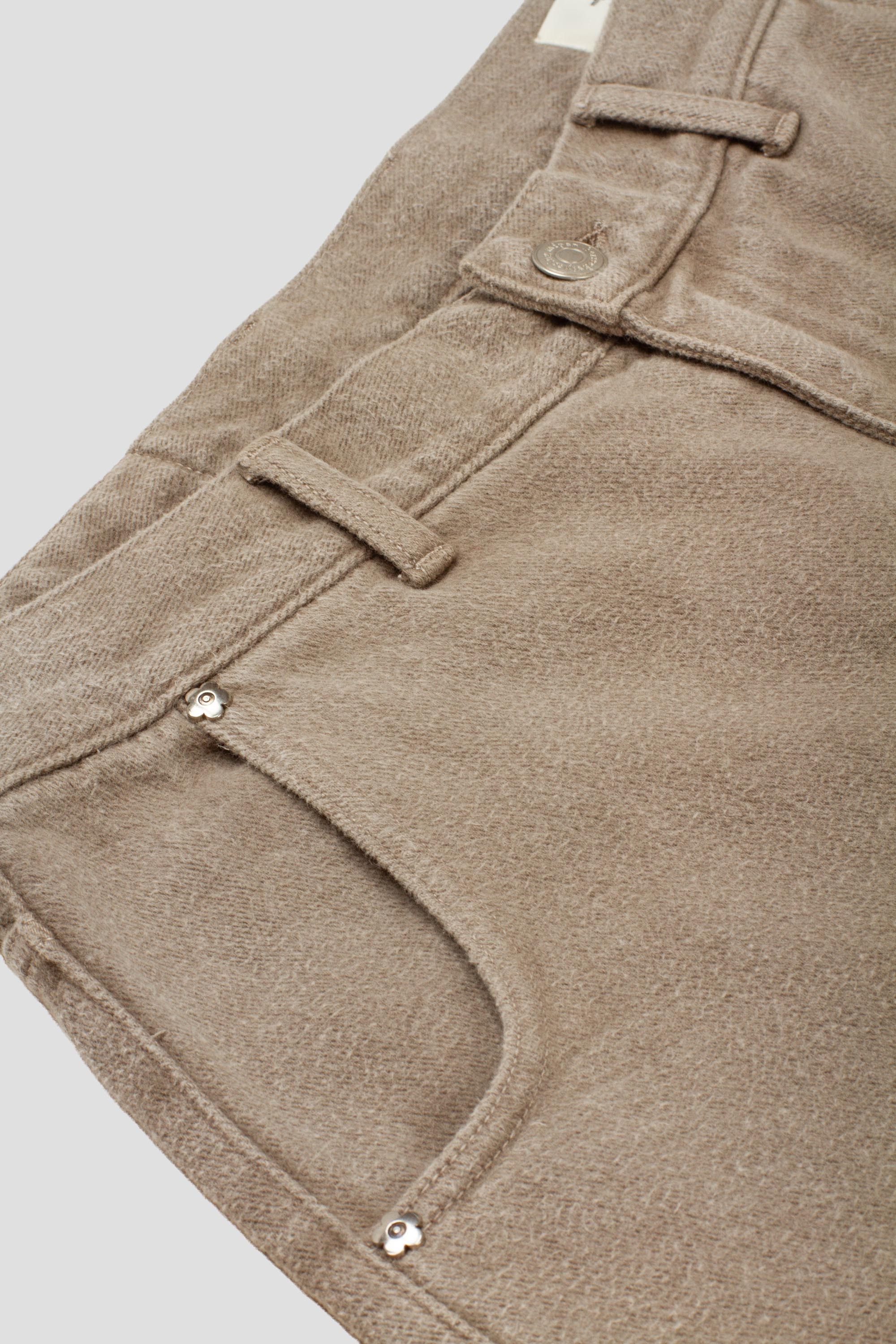 Straight Cut Jeans Brushed Mudstone