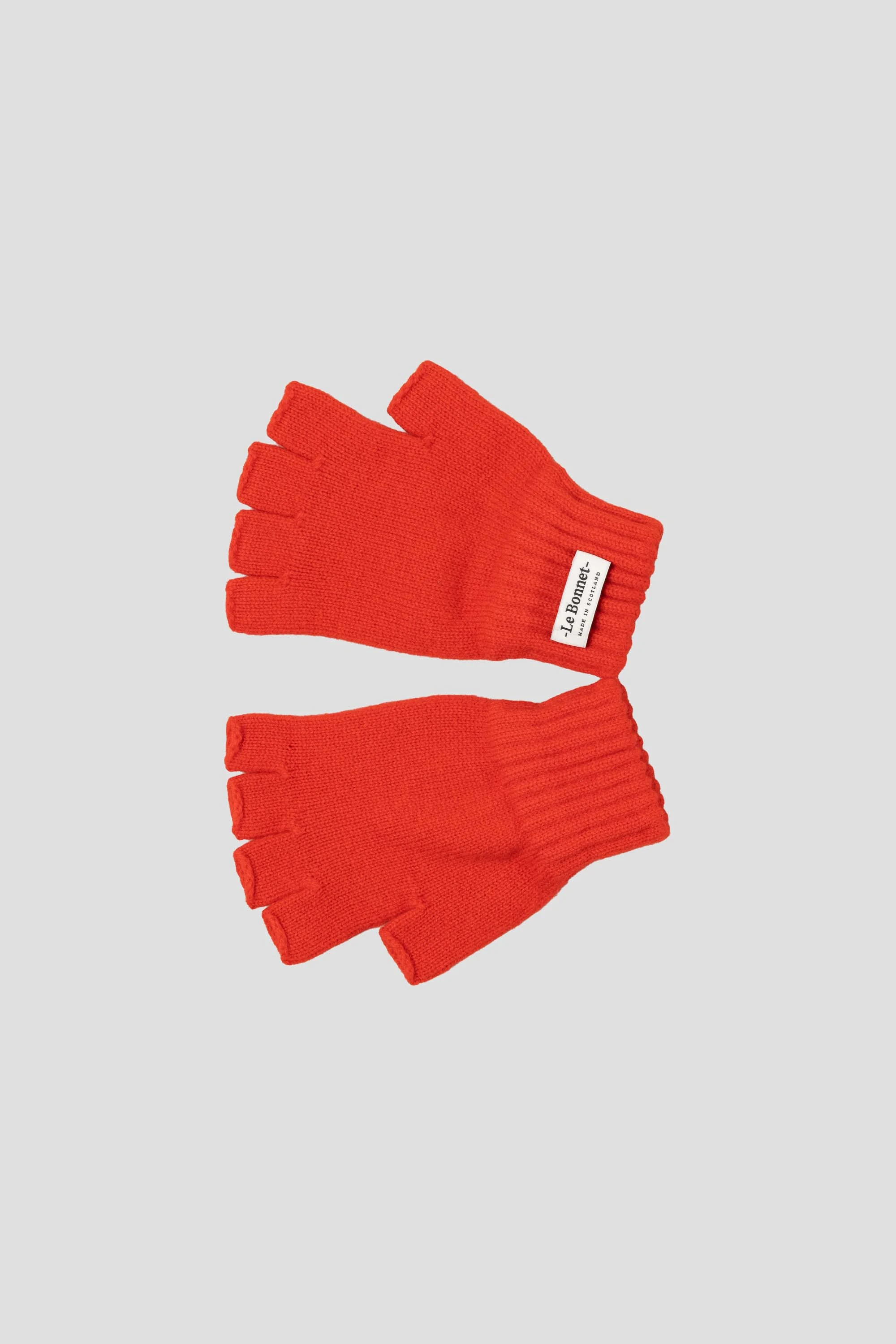 Gloves Fingerless Crimson